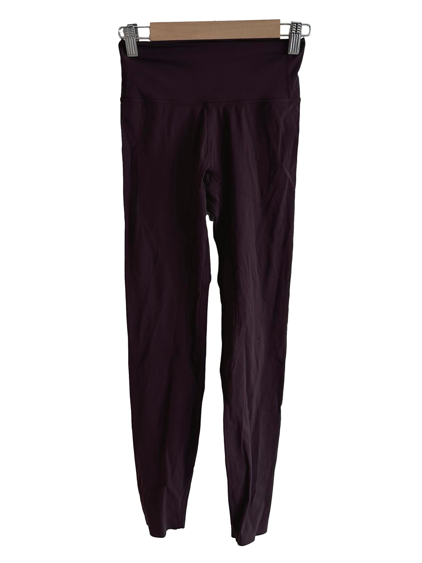 Mahogany Brown Logo Leggings