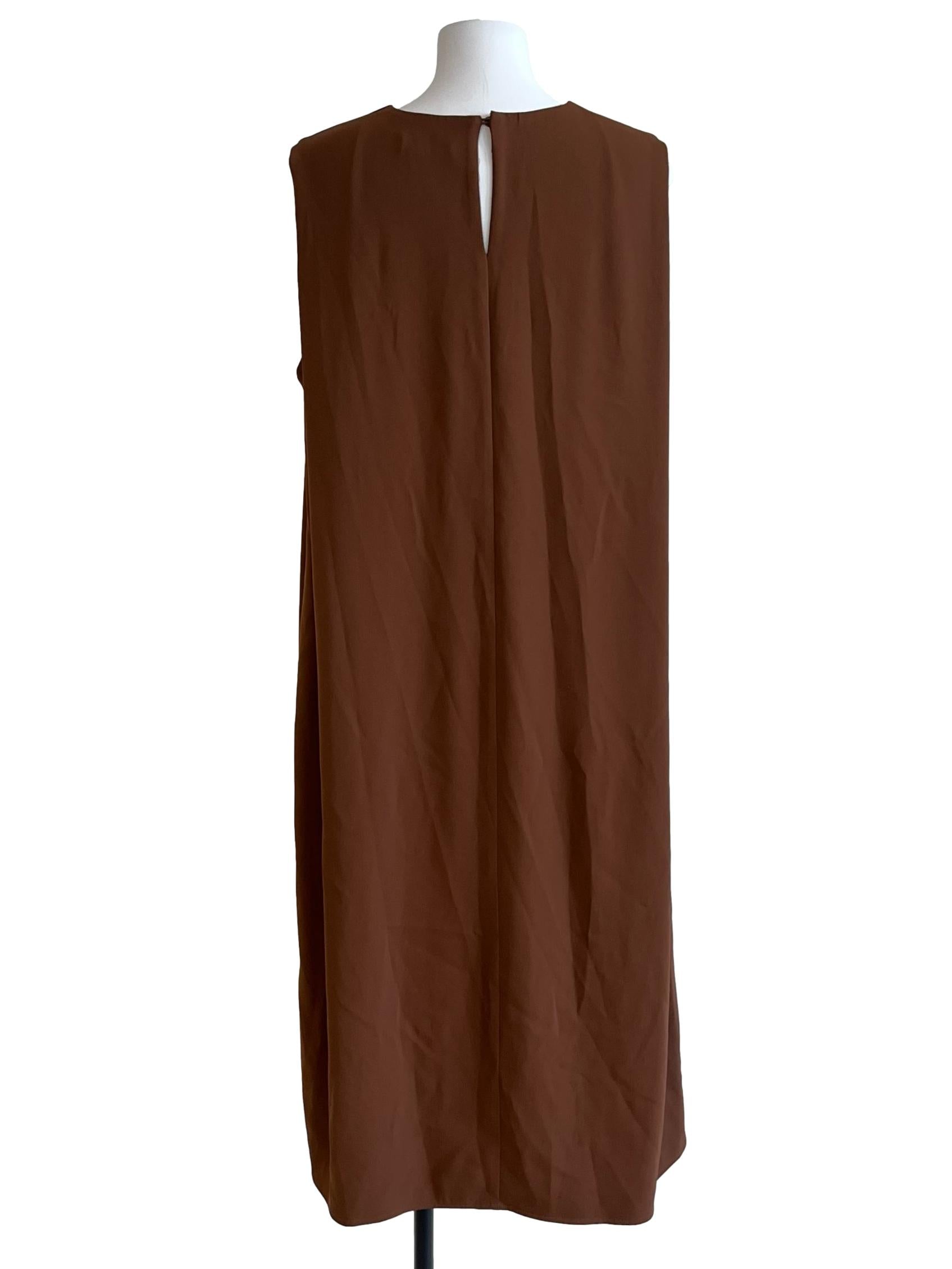 Caramel Brown Shift Dress
