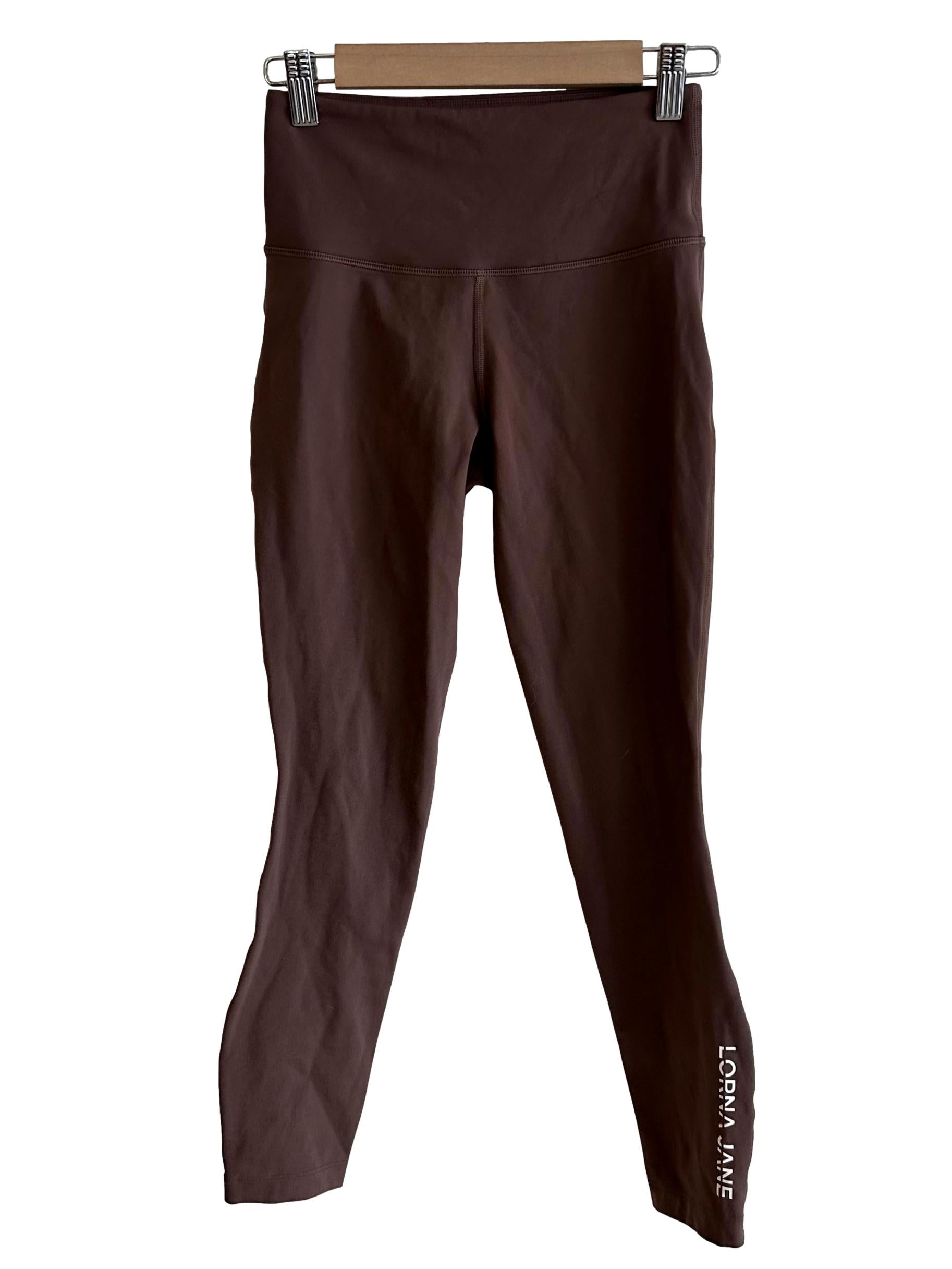 Chocolate Brown Logo Leggings