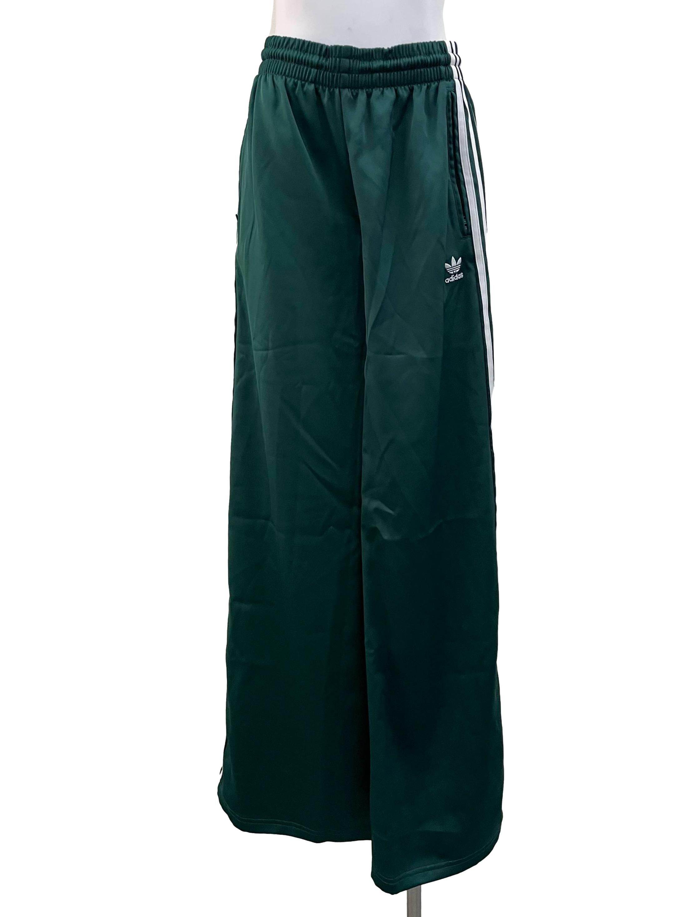 Pine Green Wide Fit Track Pants