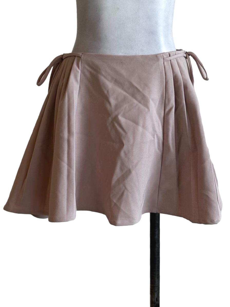 Peach Pink Plain Skorts