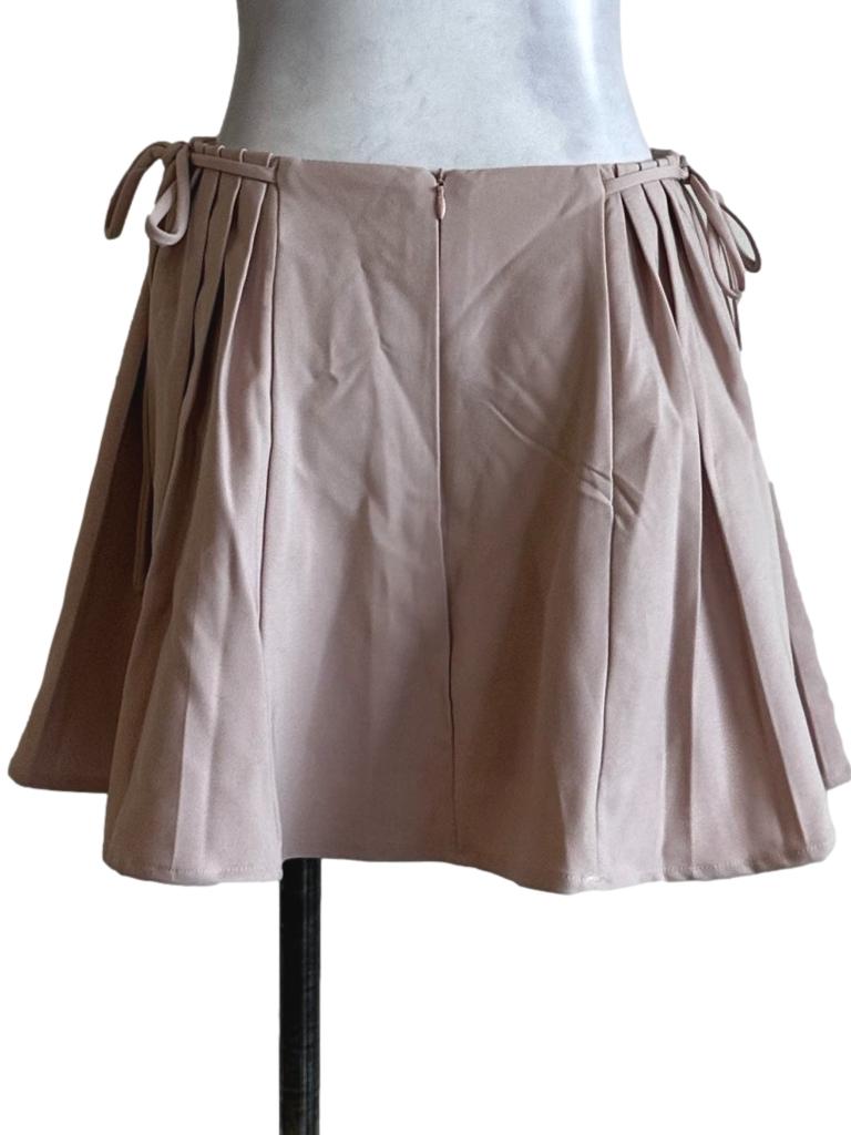 Peach Pink Plain Skorts
