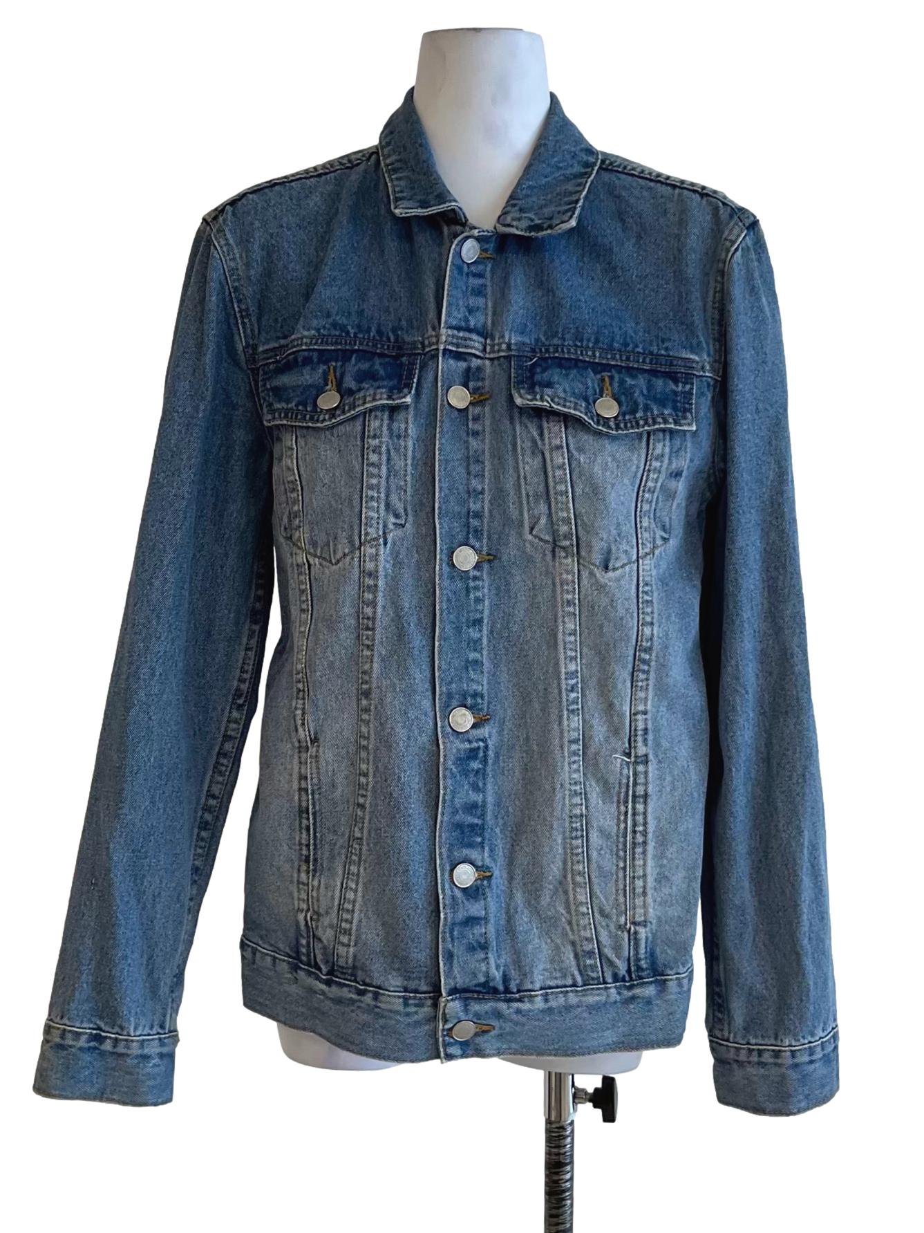 Blue Denim Button-Down Jacket