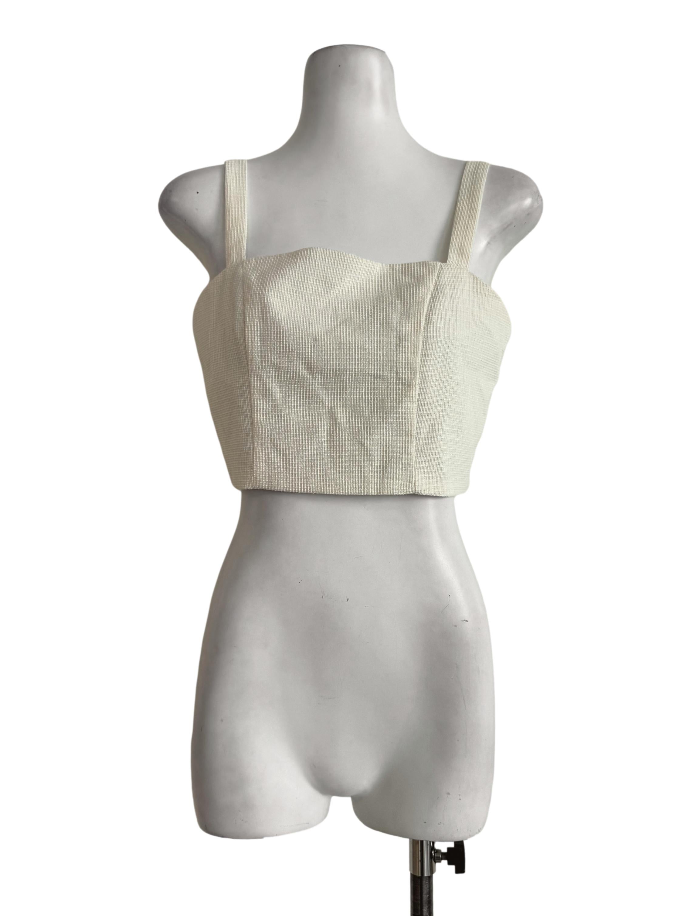 Ivory Tweet Sleeveless Top TTR
