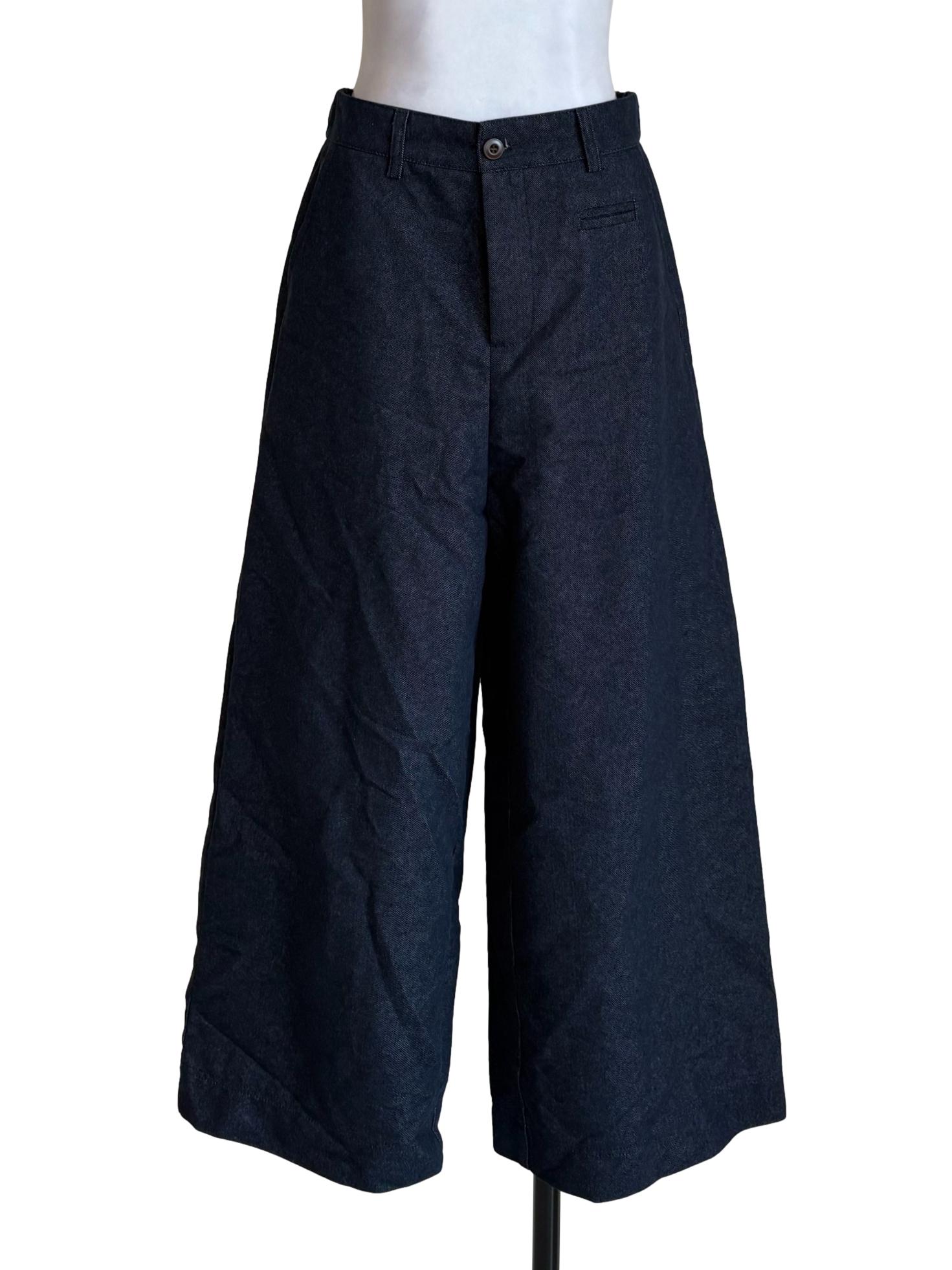 Denim Blue Wide Leg Jeans