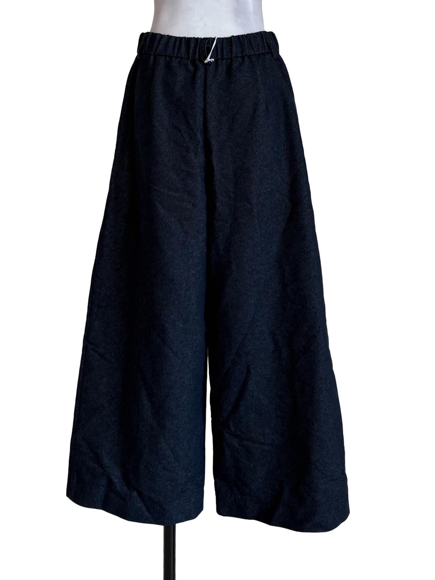 Denim Blue Wide Leg Jeans