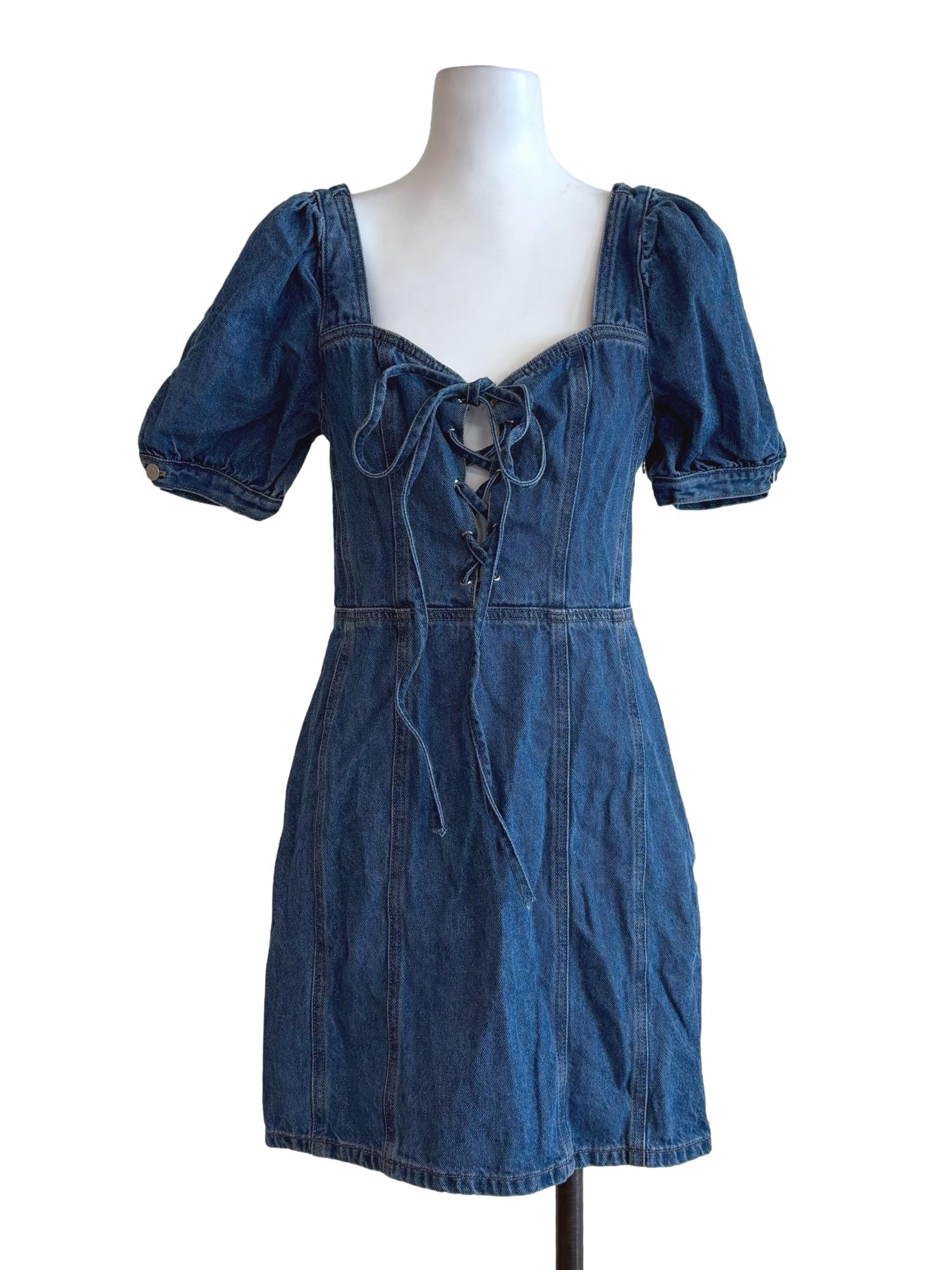 Denim Short Sleeve Dress