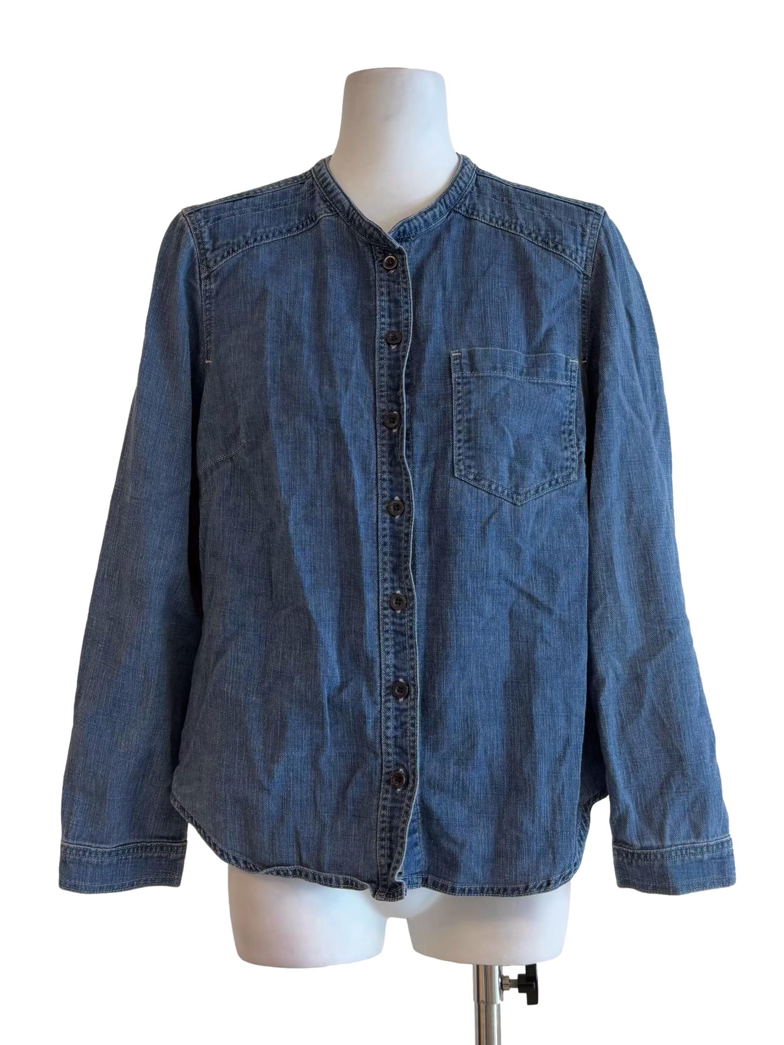 Blue Denim Buttoned Shirt