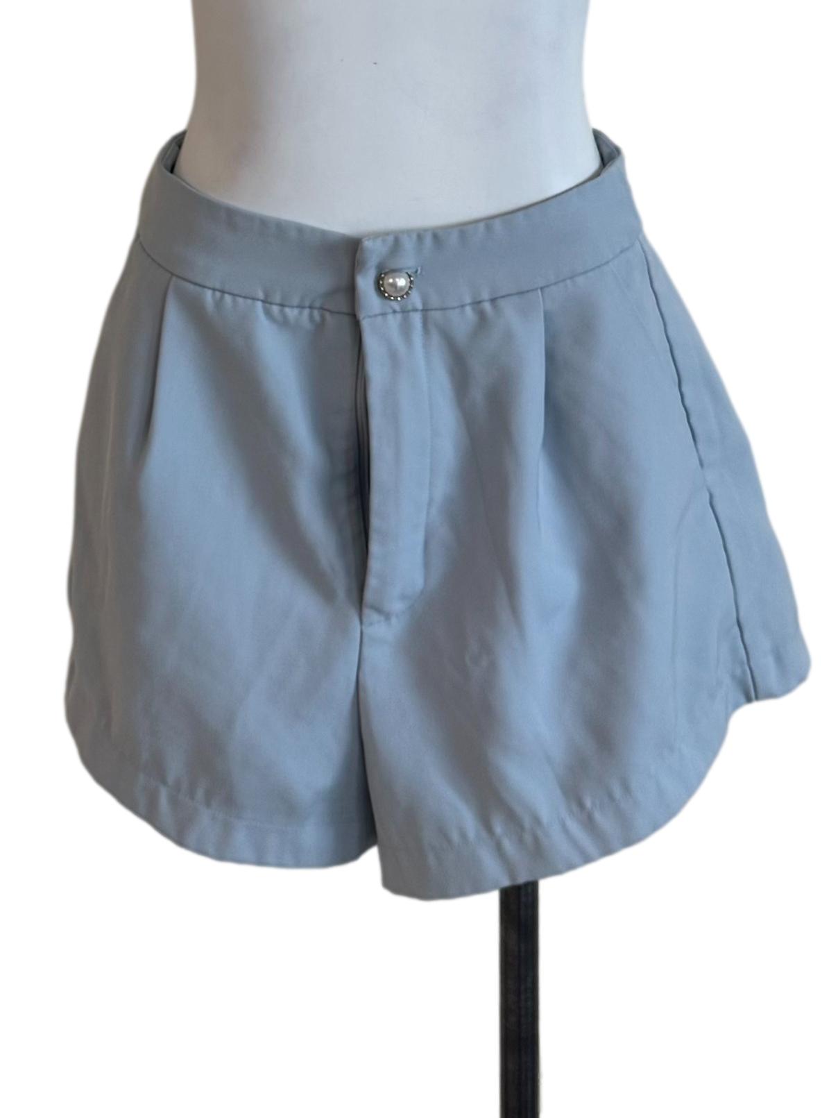 Light Blue Casual Shorts