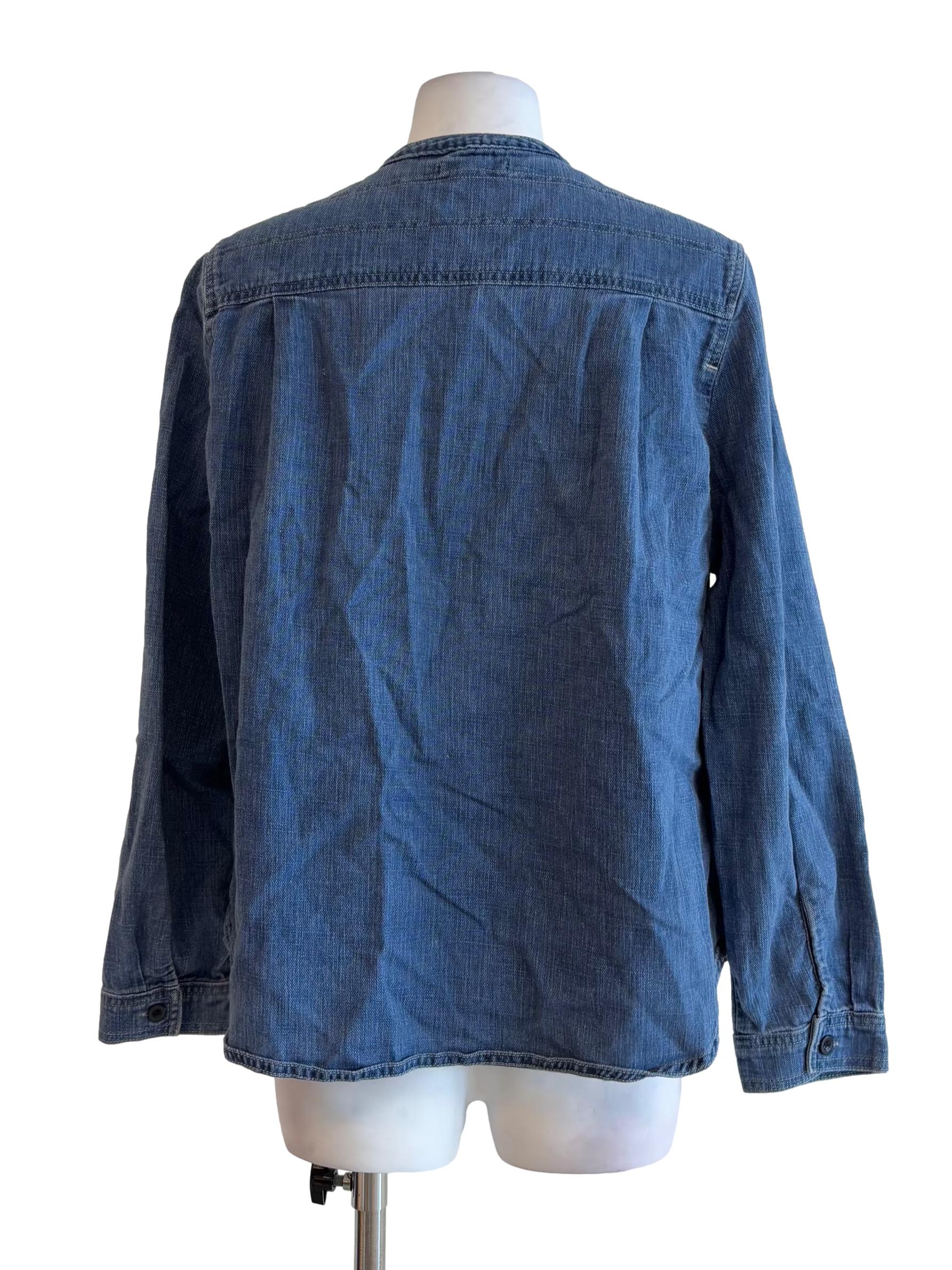 Blue Denim Buttoned Shirt