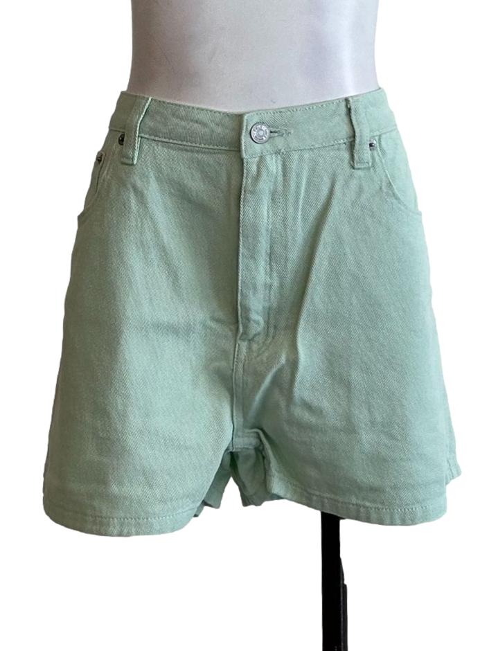 Mint Denim Shorts