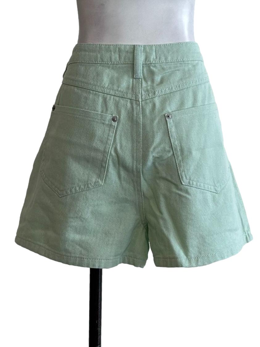 Mint Denim Shorts