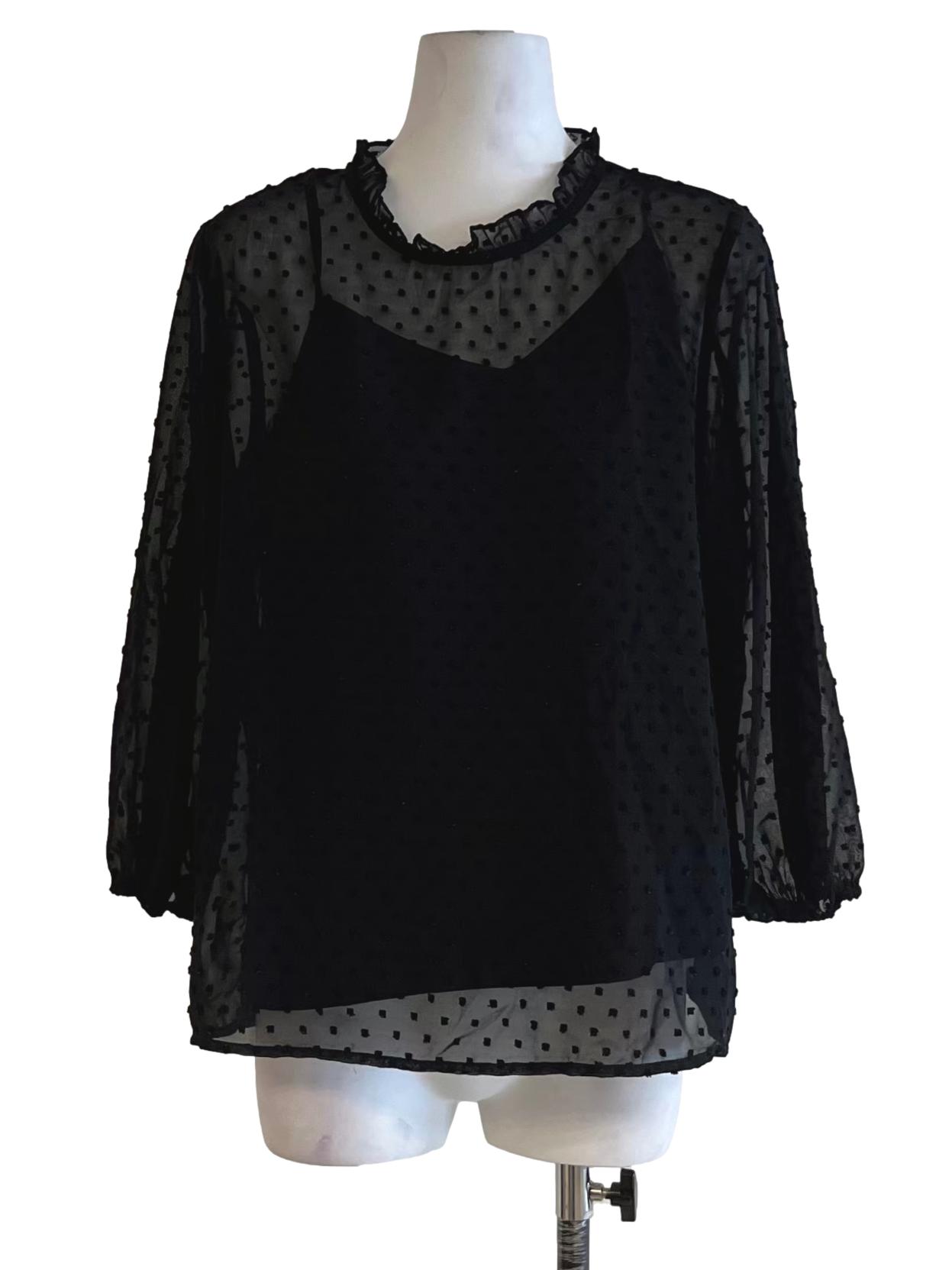 Black Lace Blouse