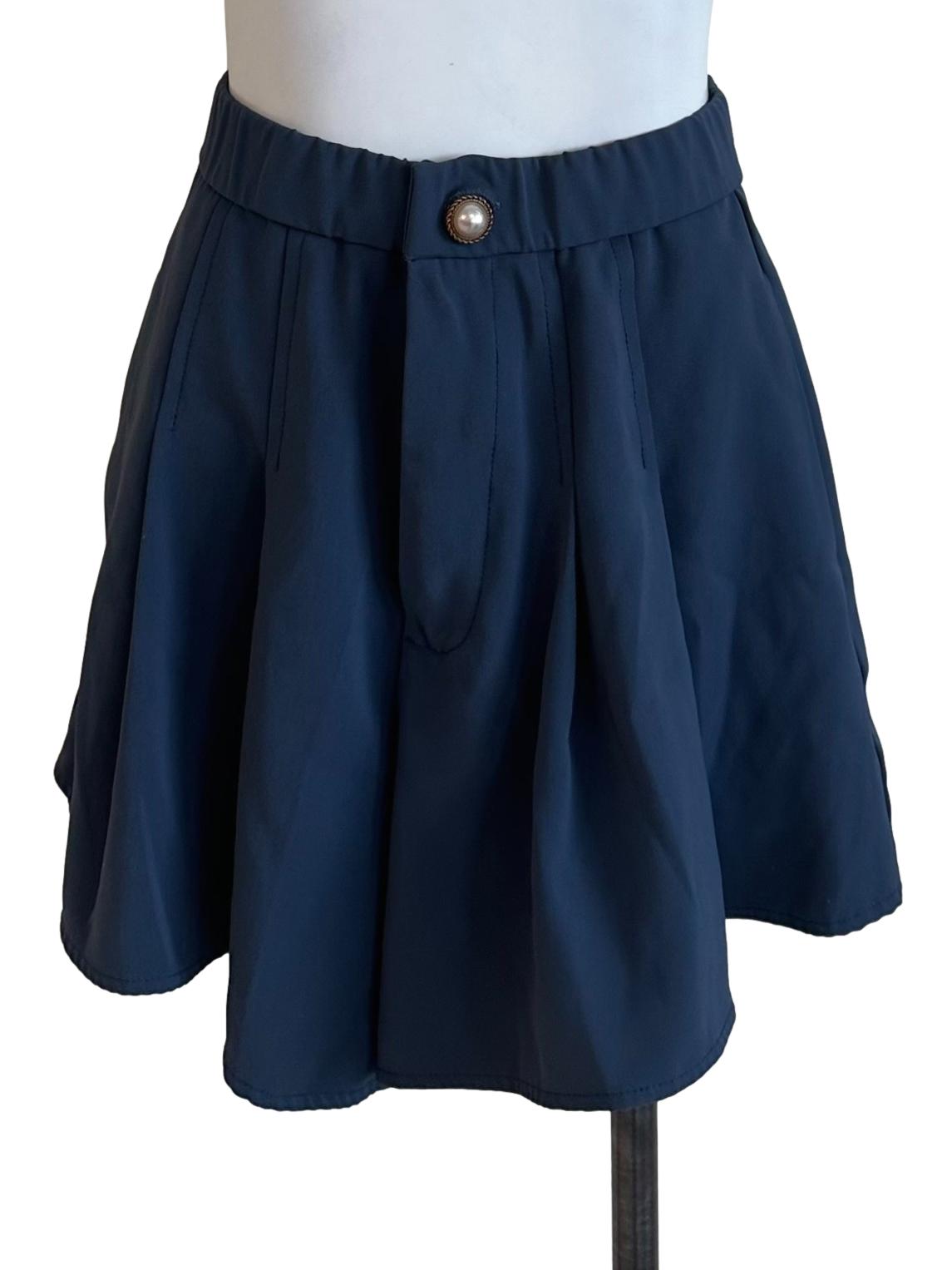 Spruce Blue Pearl Button Shorts