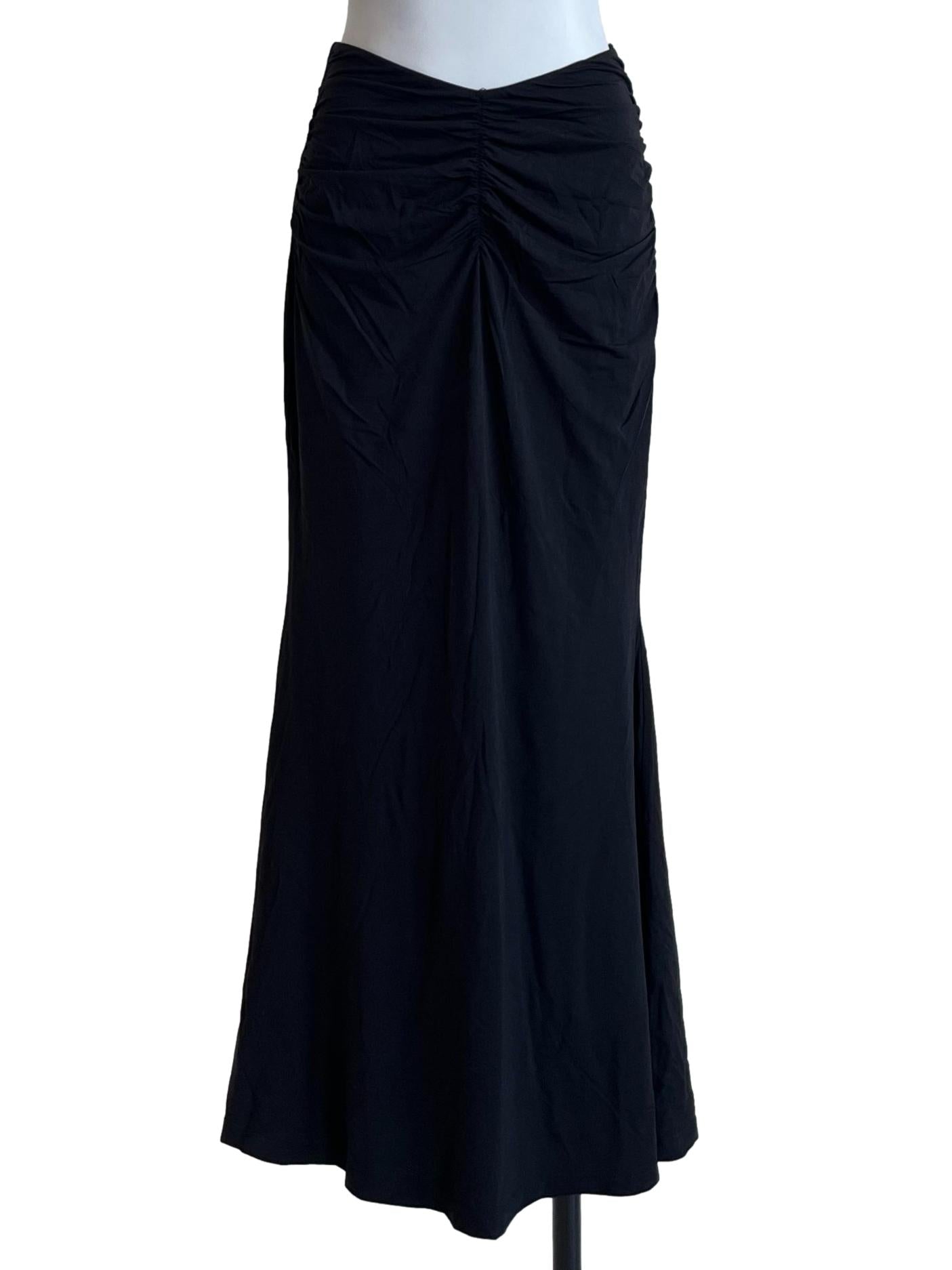 Jade Black A-Line Skirt
