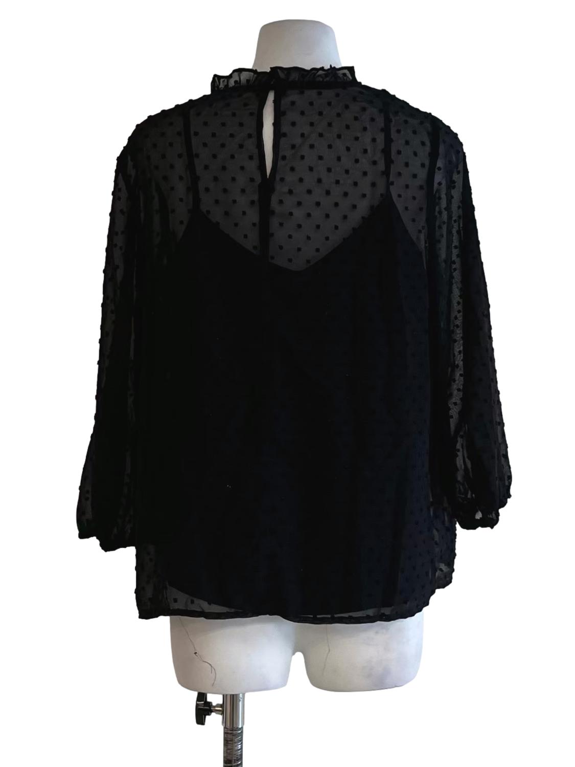 Black Lace Blouse
