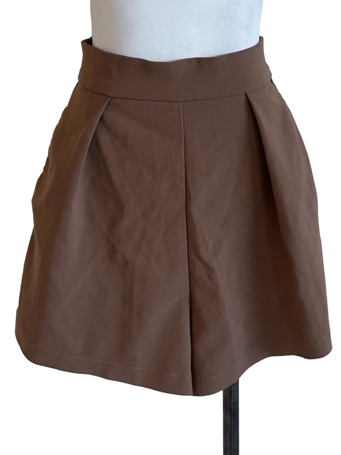 Mocha Brown High Waist Shorts