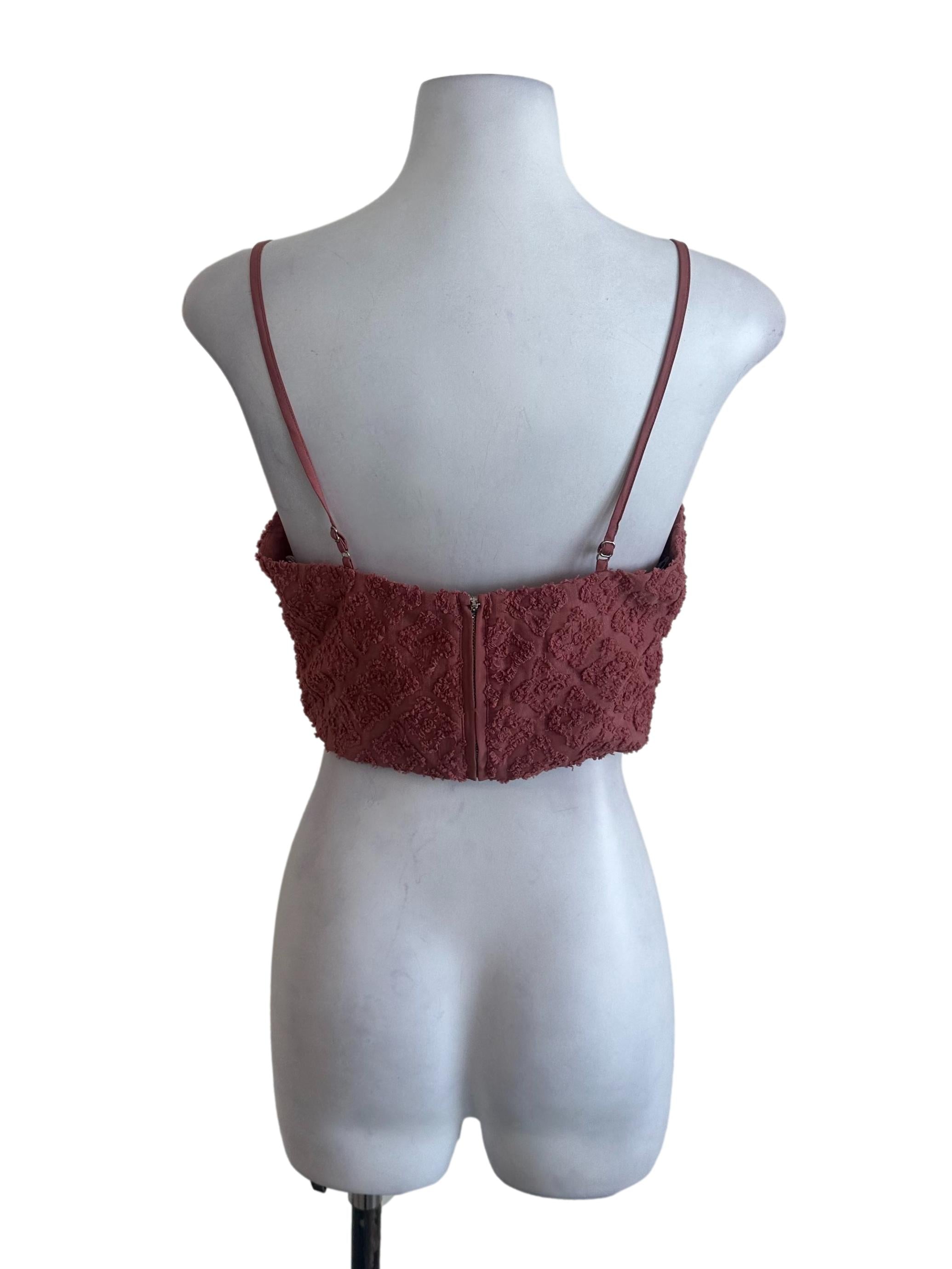 Rosewood Pink Textured Top