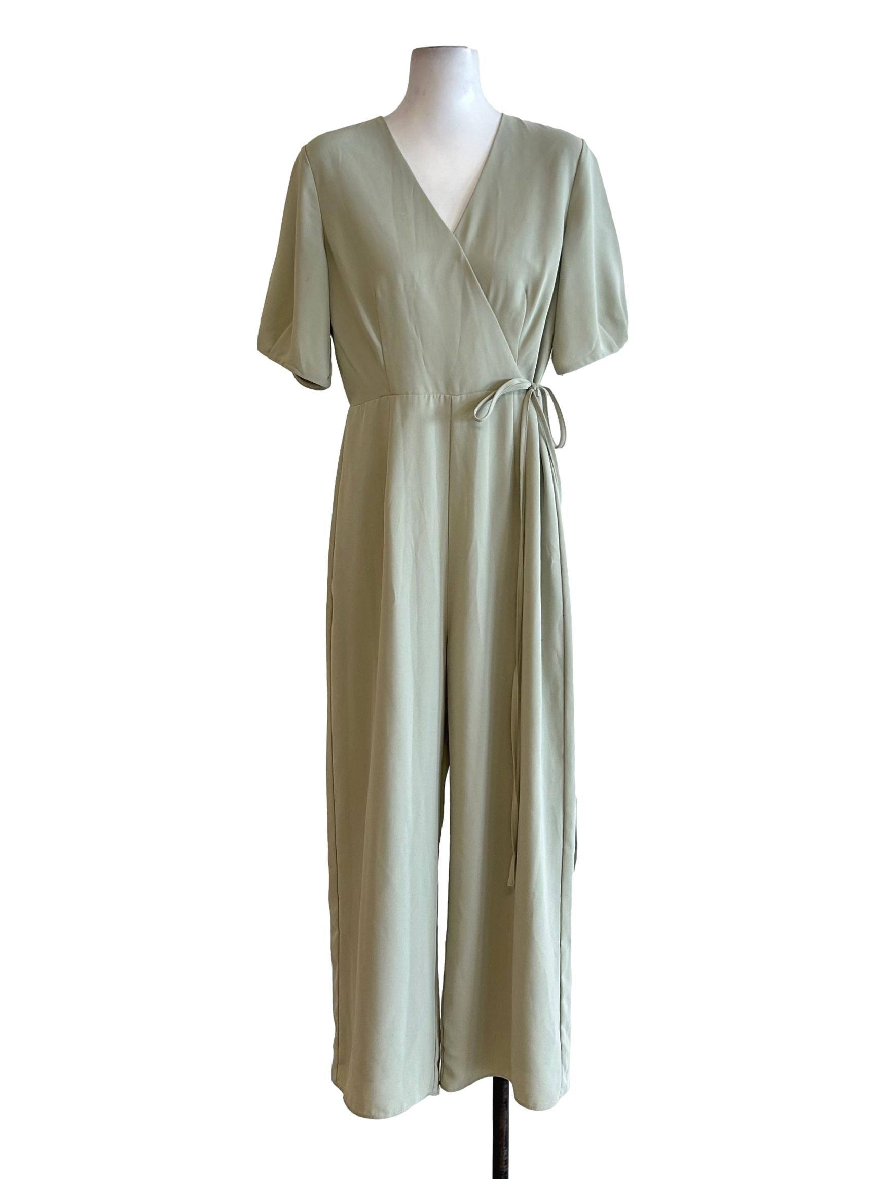 Pleat Sleeve Jumpsuit OSN