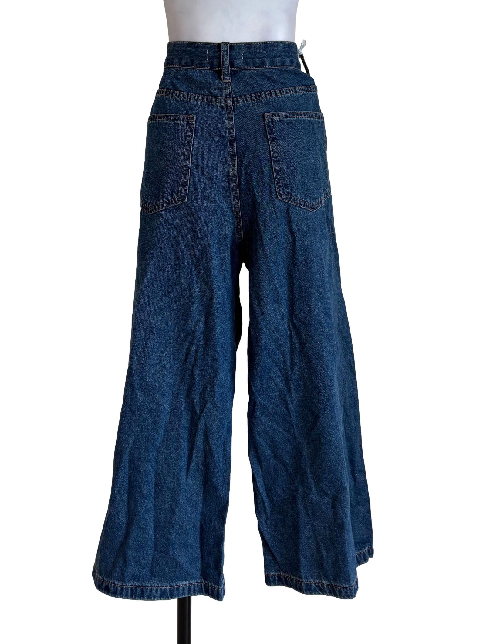 Dark Blue Culottes Jeans
