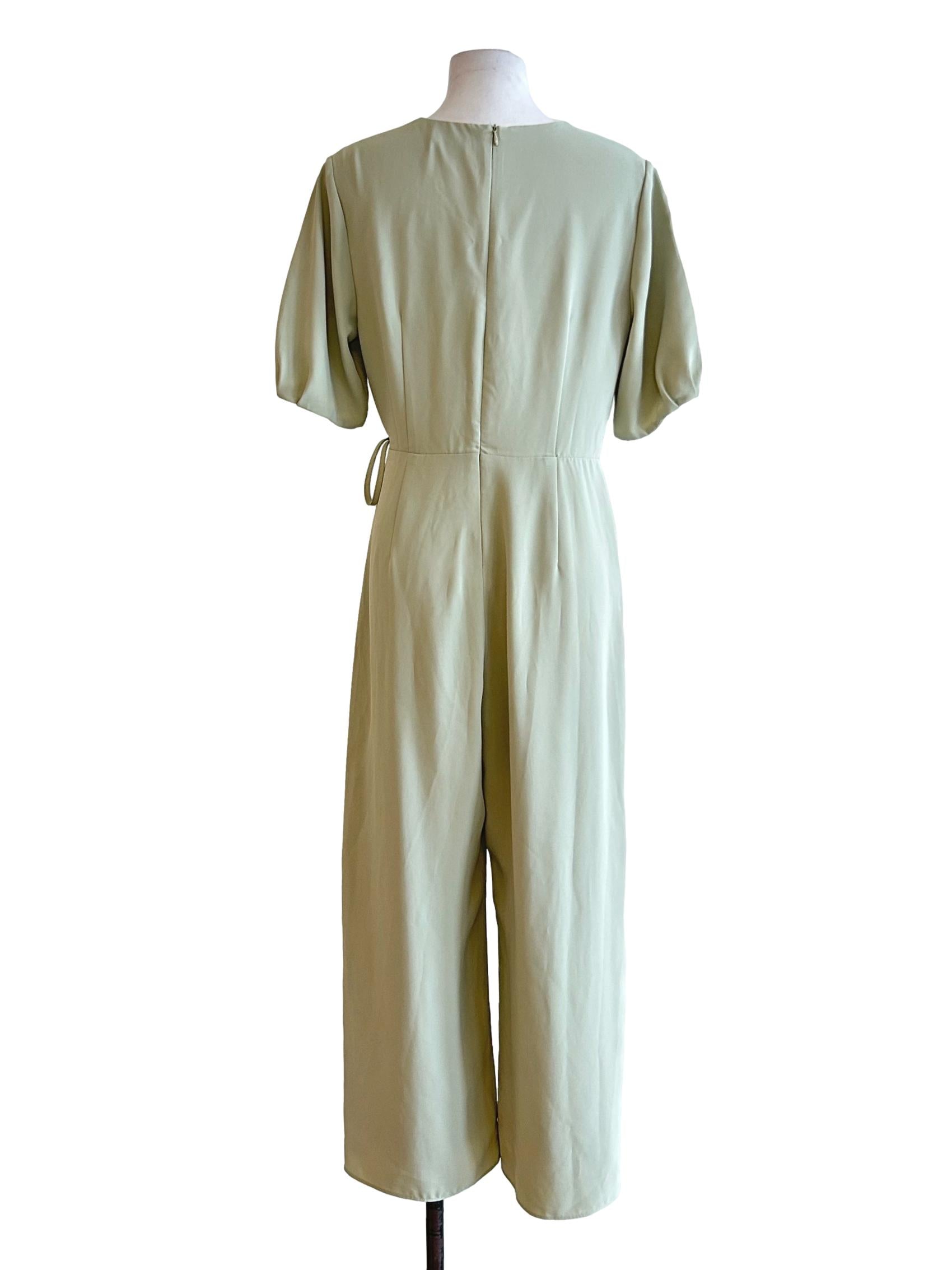 Pleat Sleeve Jumpsuit OSN