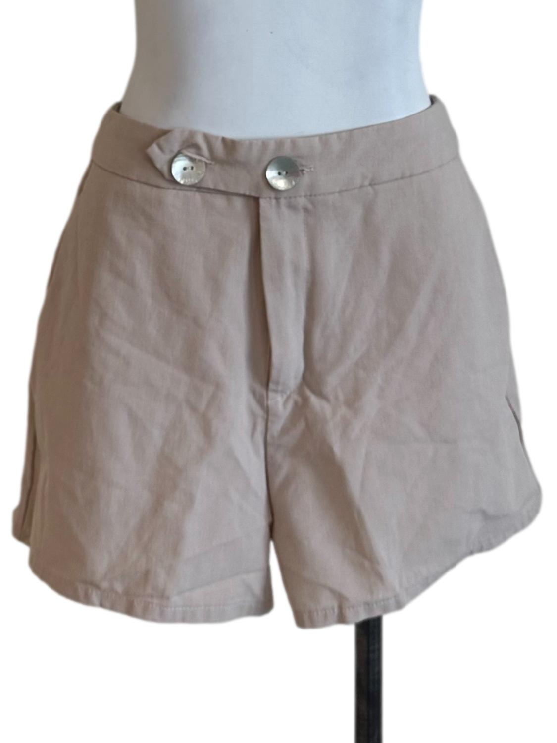 Sand Beige Casual Shorts