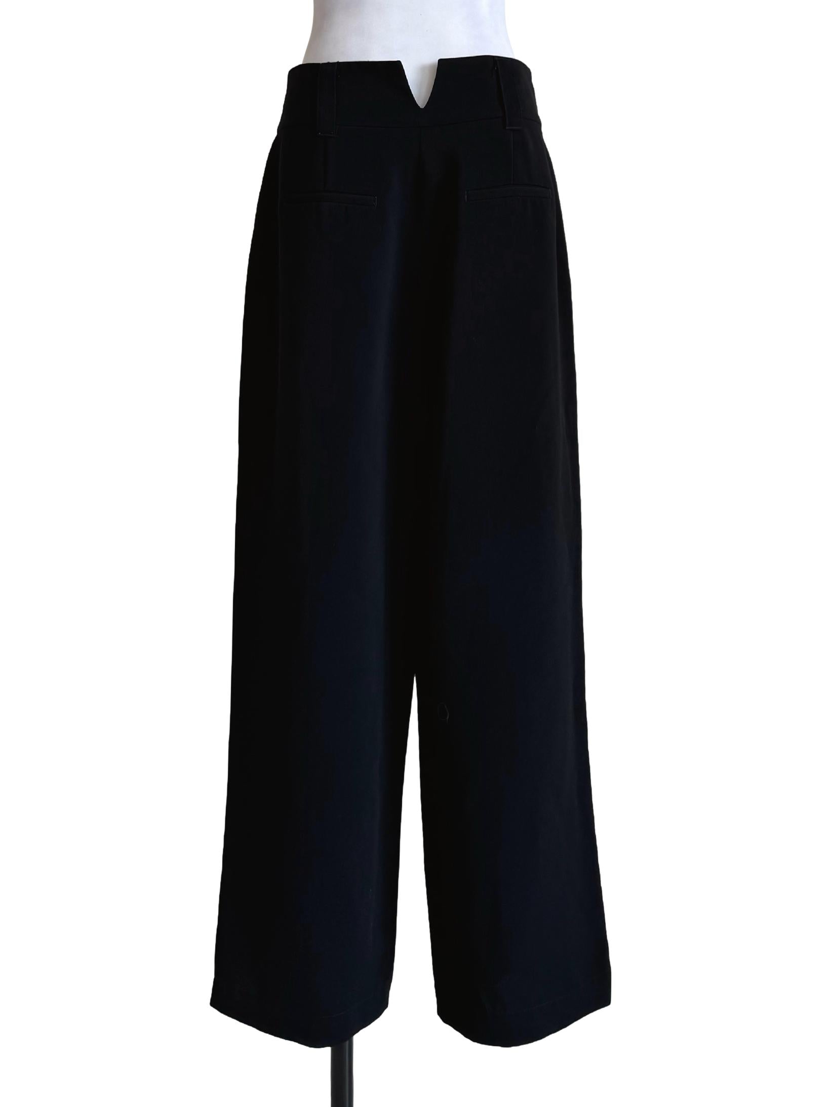 Ink Black Straight Cut Pants LB