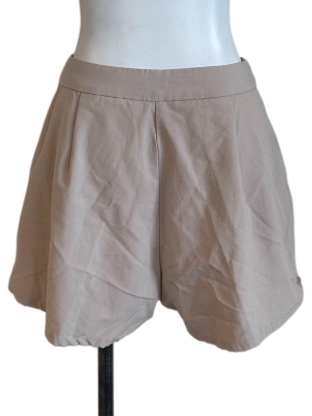 Sand Beige Casual Shorts