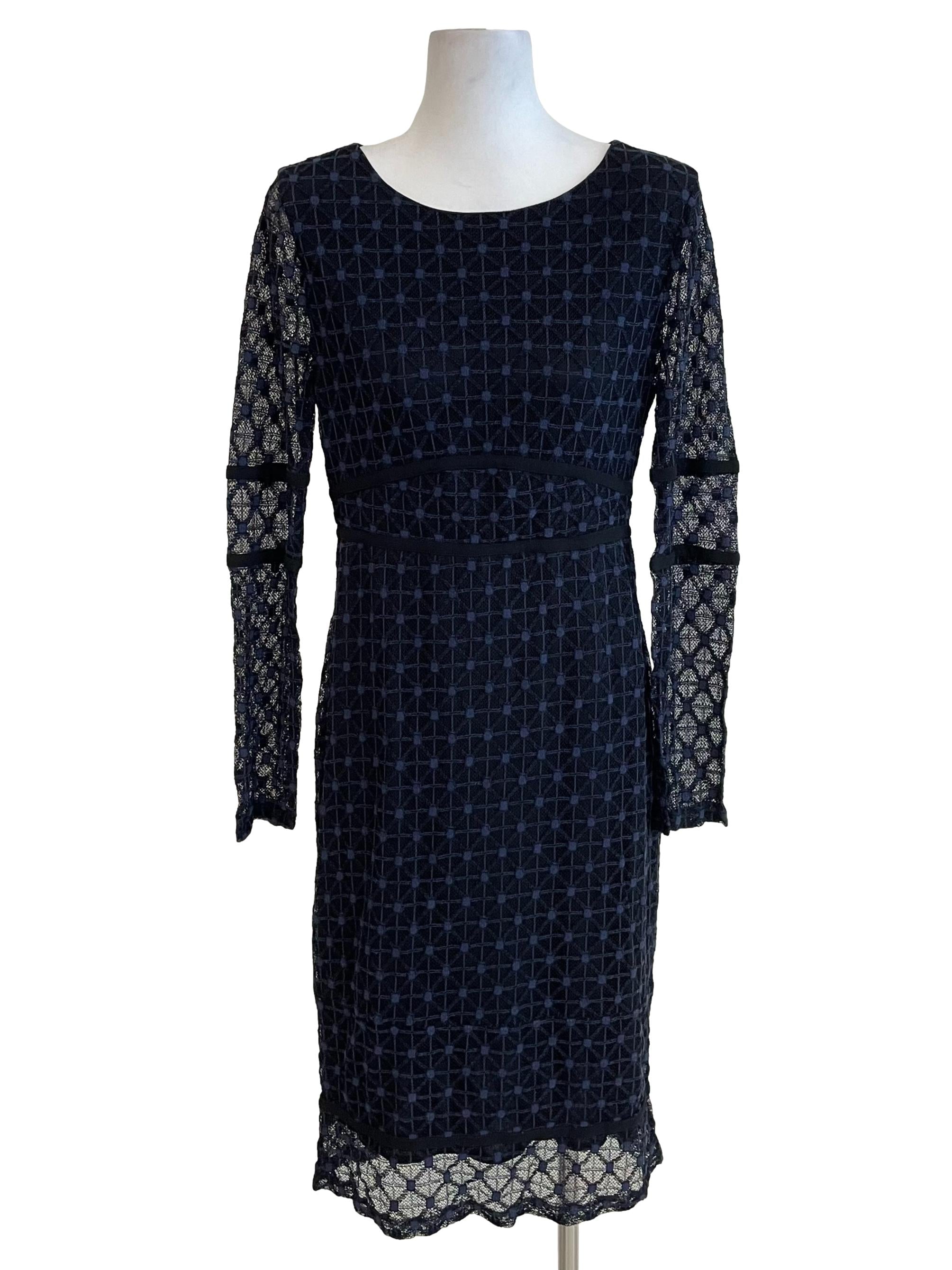 Black Navy Lace Dress