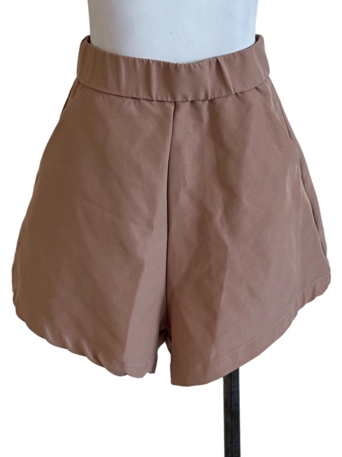 Chocolate Brown High Waist Shorts