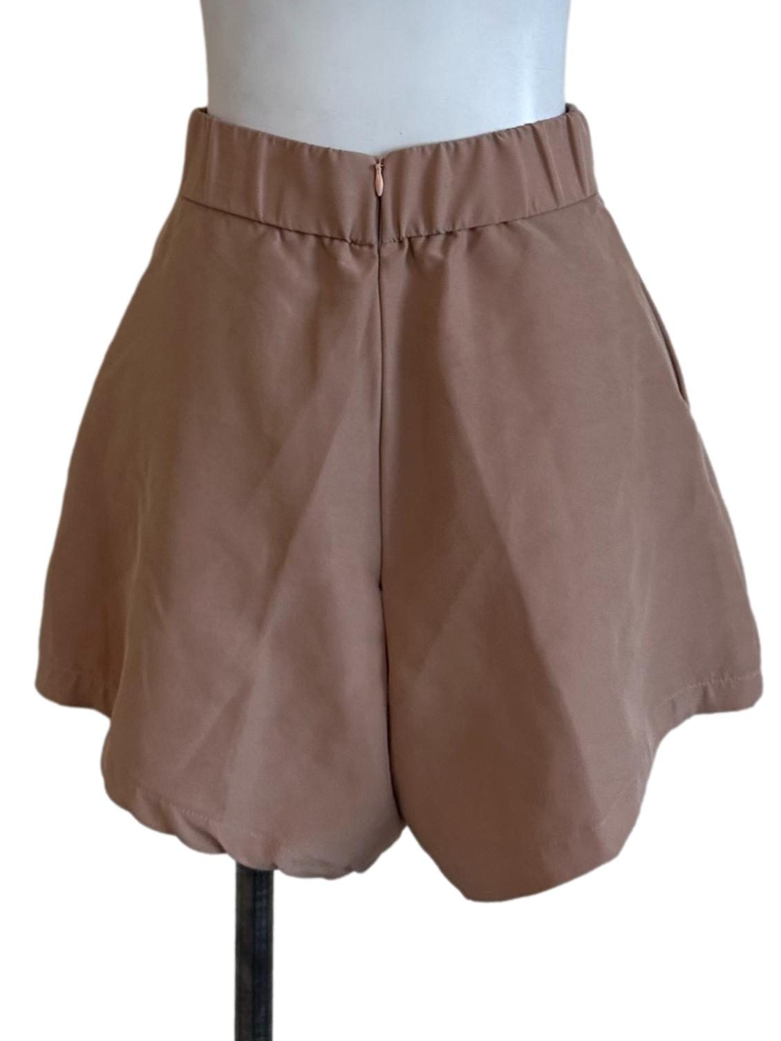 Chocolate Brown High Waist Shorts