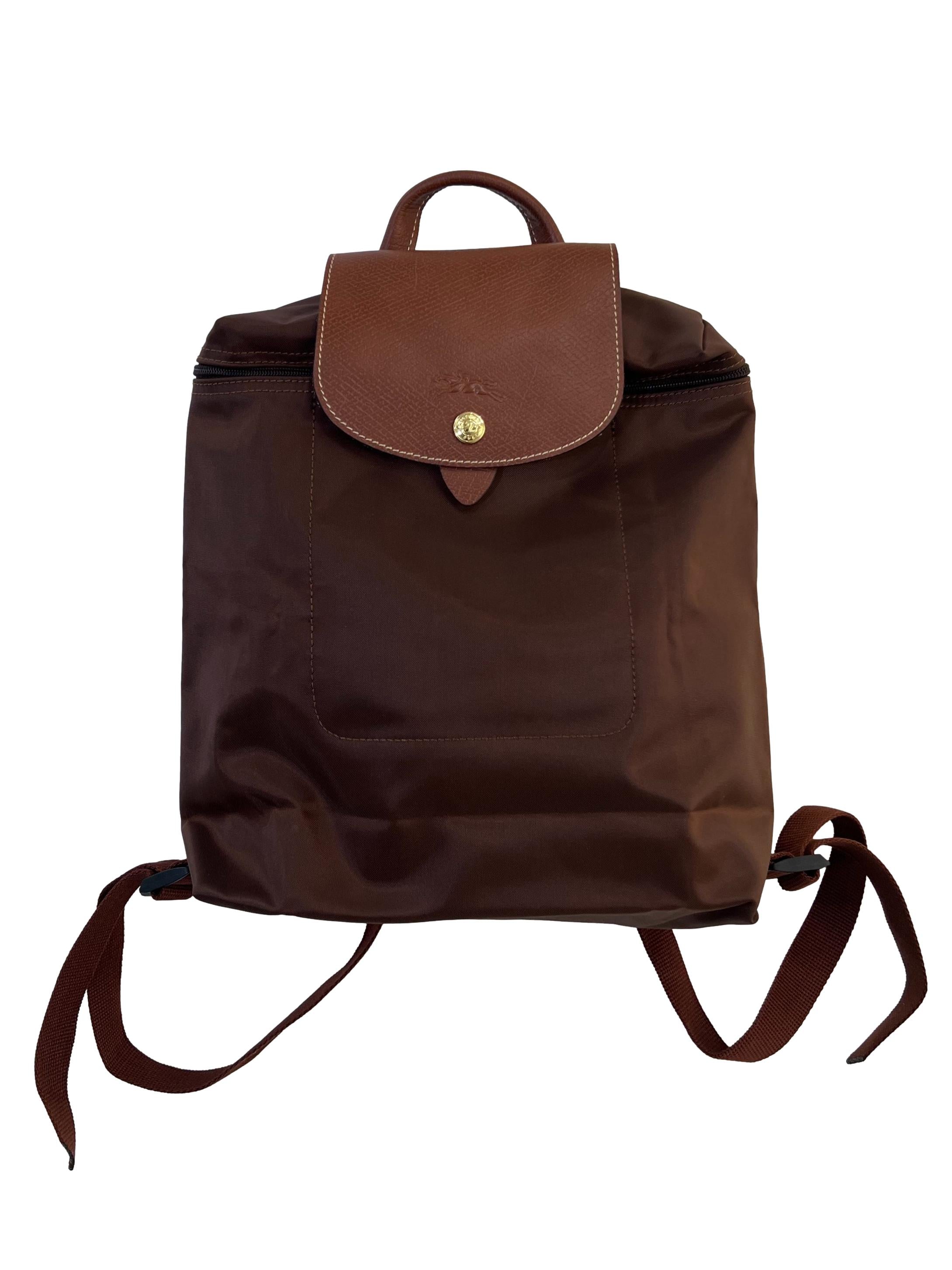 Brown Nylon Longchamp -  Le Pliage Backpack CSN