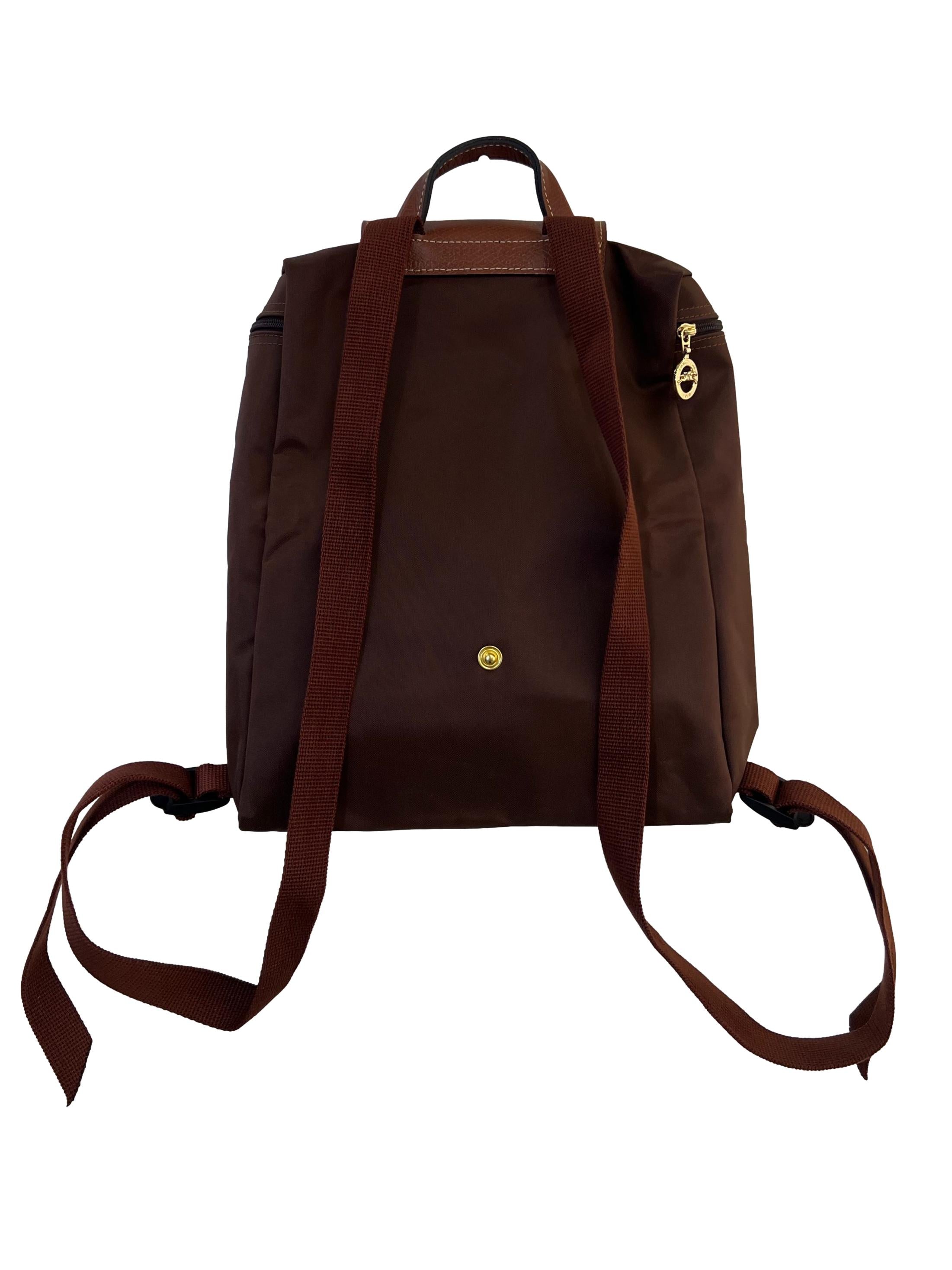 Brown Nylon Longchamp -  Le Pliage Backpack CSN