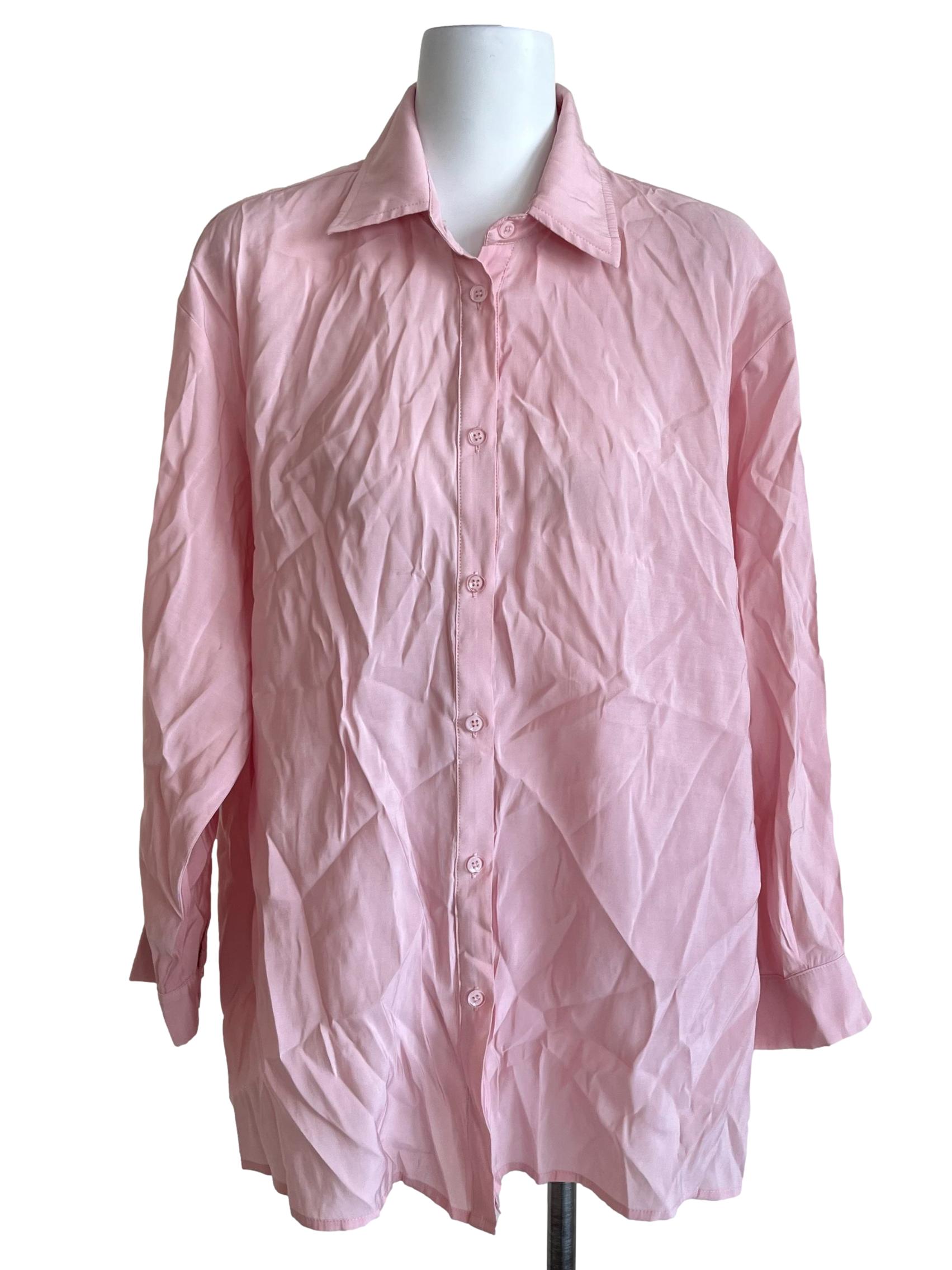 Blush Pink Oversized Shirt