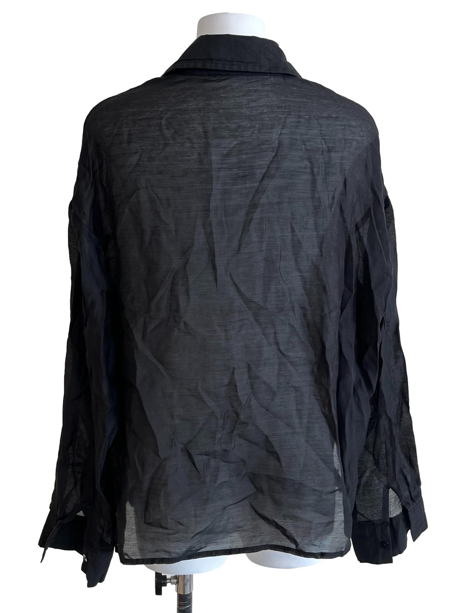 Ink Black Linen Shirt