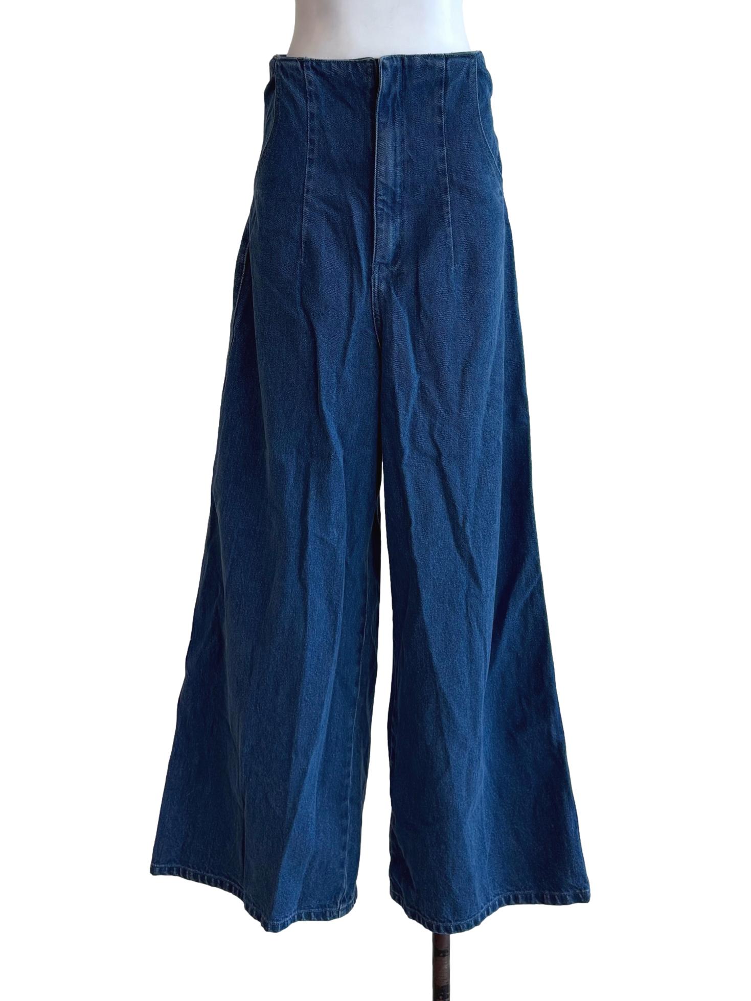 Wide Leg Denim Jeans