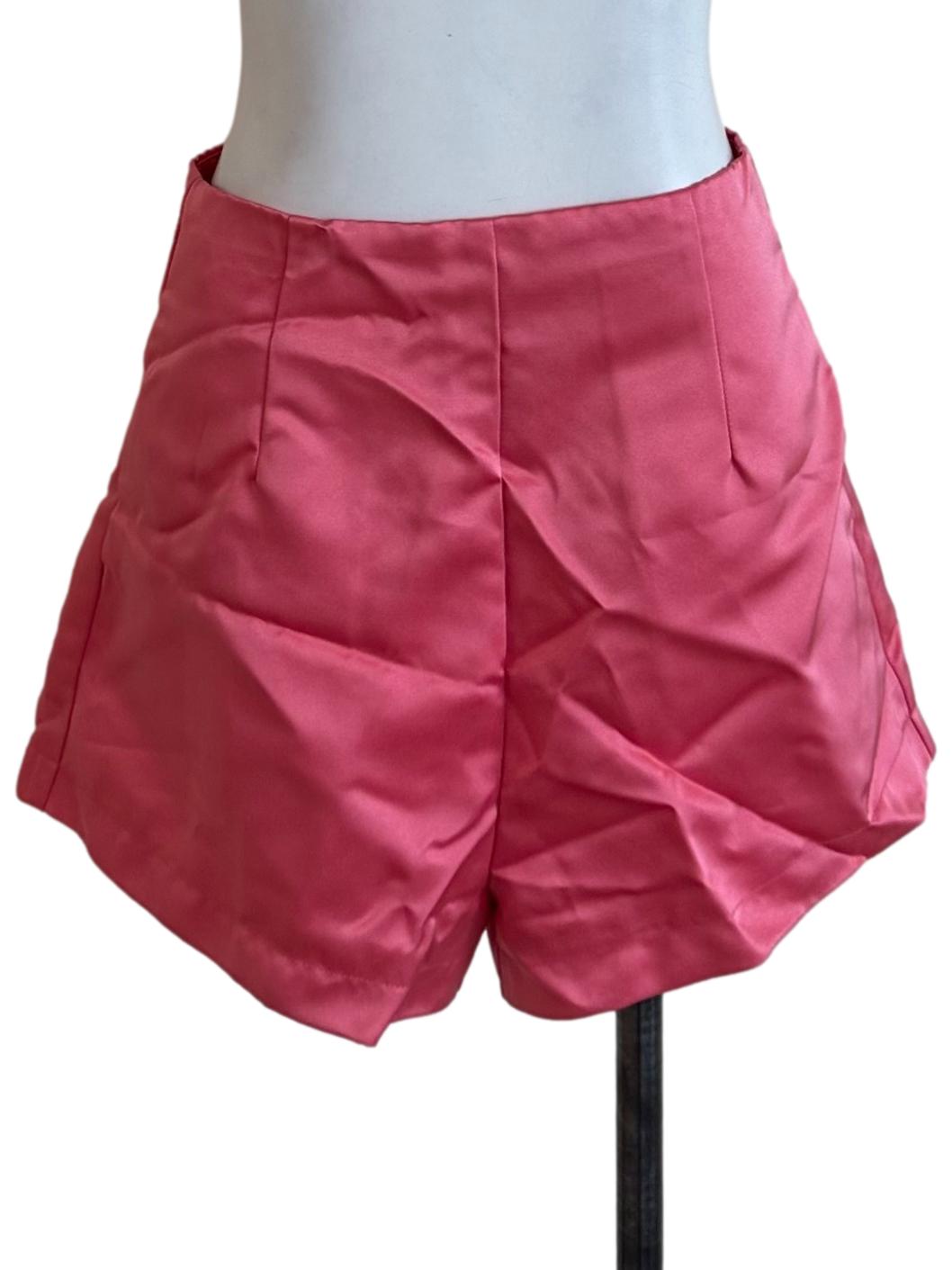Fushia Pink High Waist Shorts