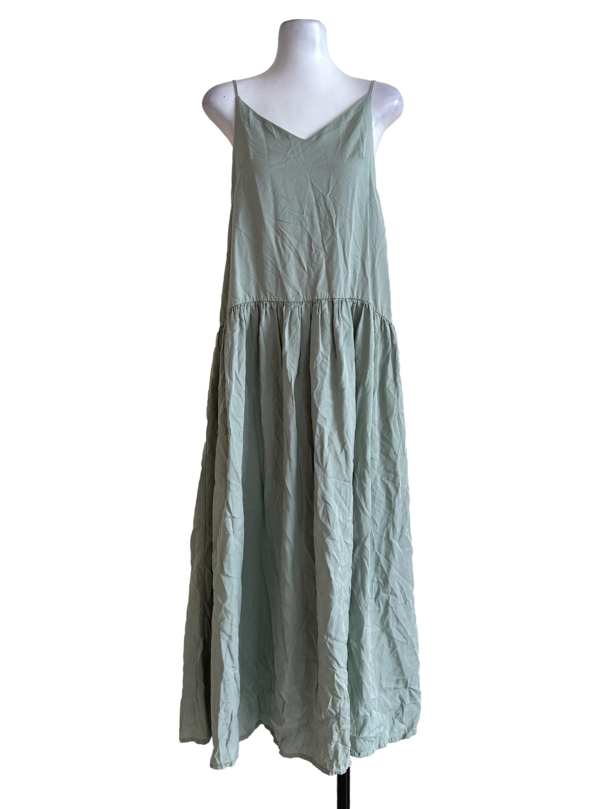 Mint V Neck Empire Dress TEM