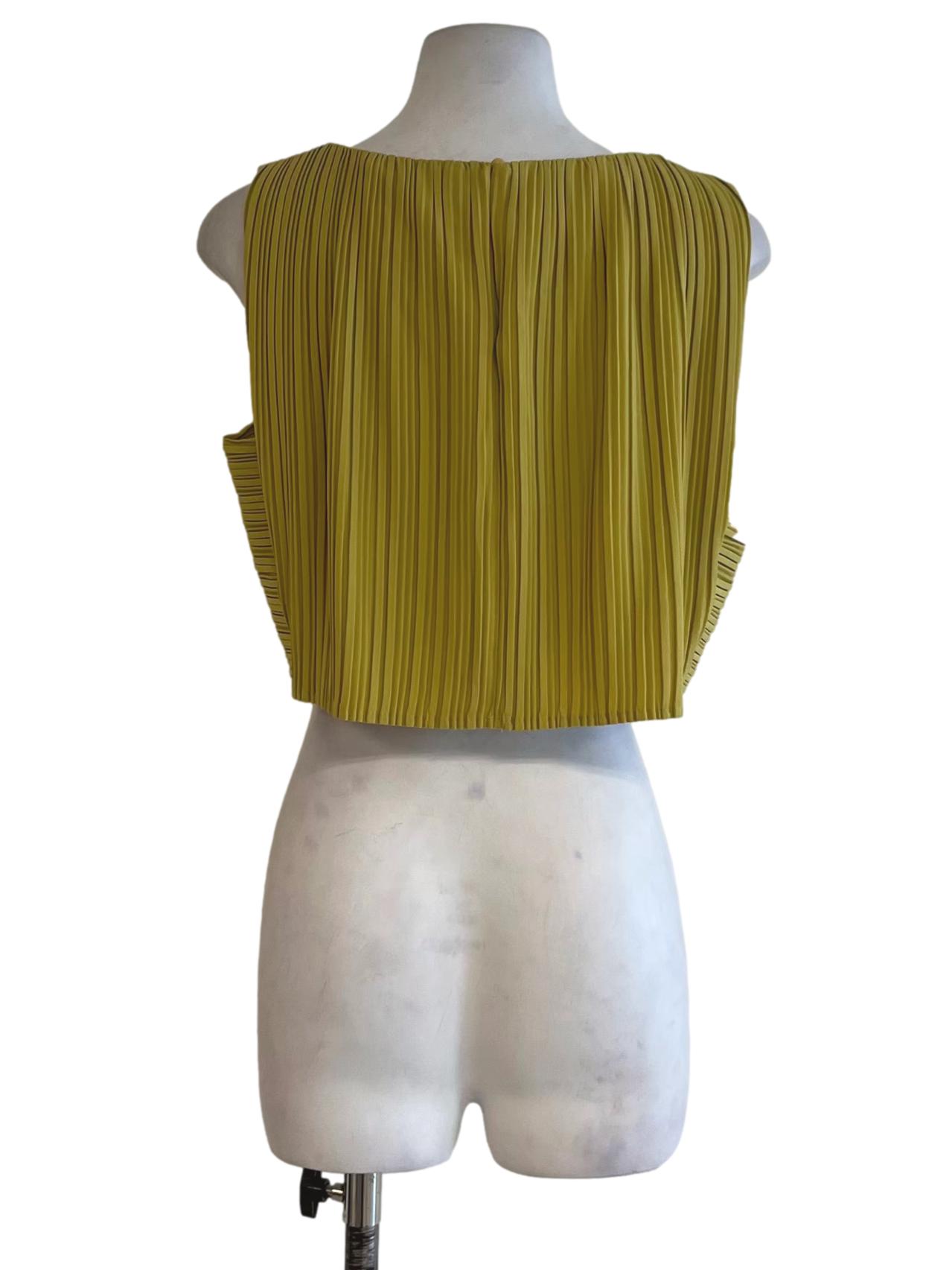 Mustard Yellow Sabrina Neckline Sleeveless Top