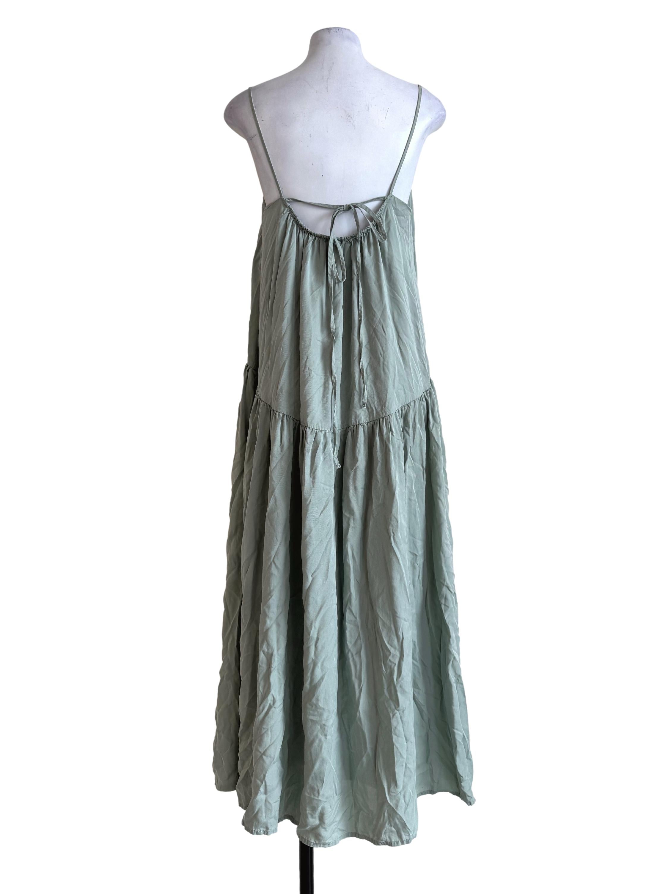 Mint V Neck Empire Dress TEM