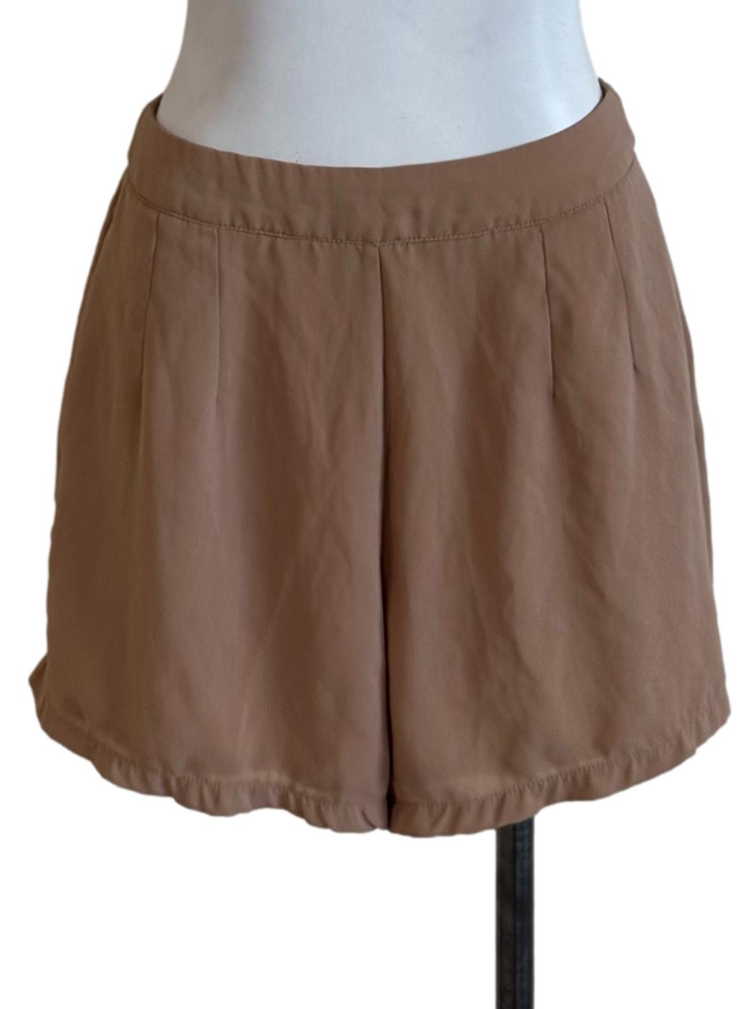 Chocolate Brown Chiffon Shorts