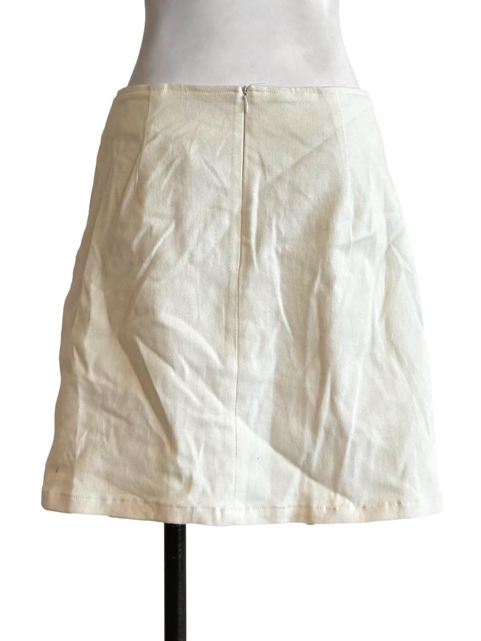Ivory White Mini Skirt