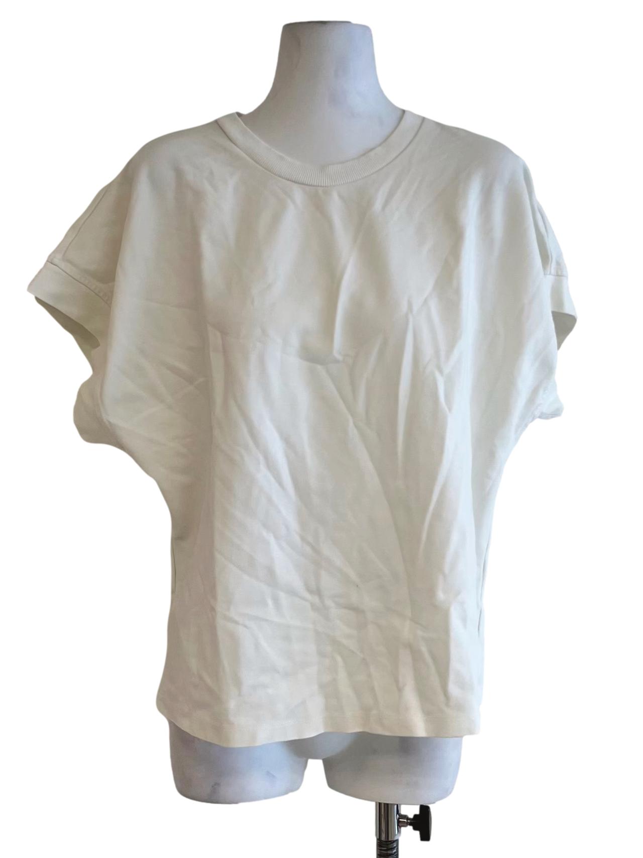 White Jewel Neckline Blouse