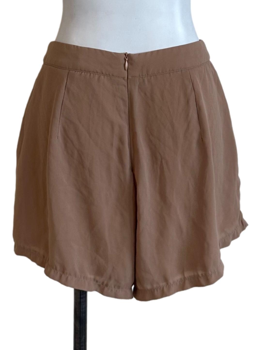 Chocolate Brown Chiffon Shorts