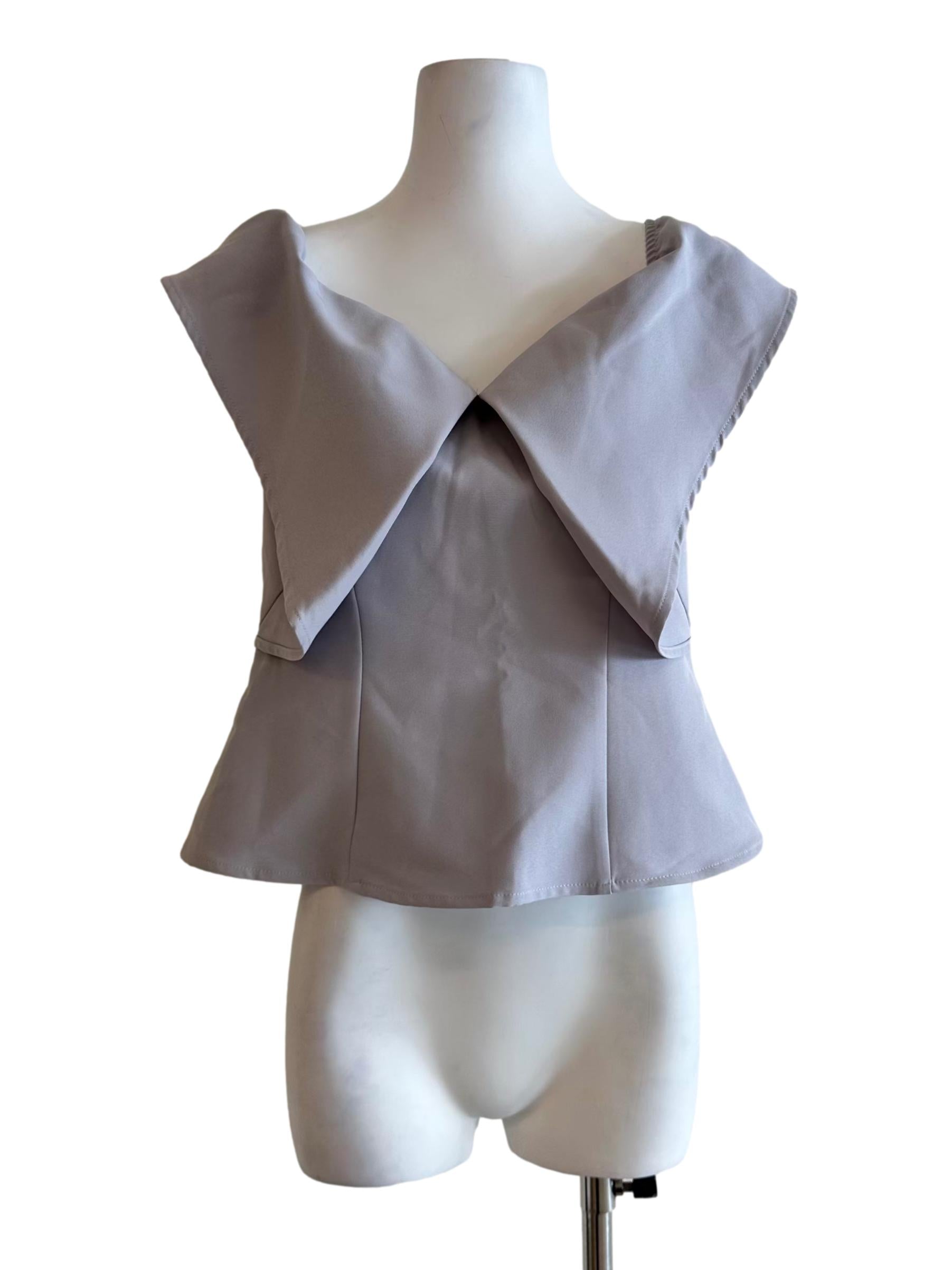 Dove Grey Off Shoulder Top LB