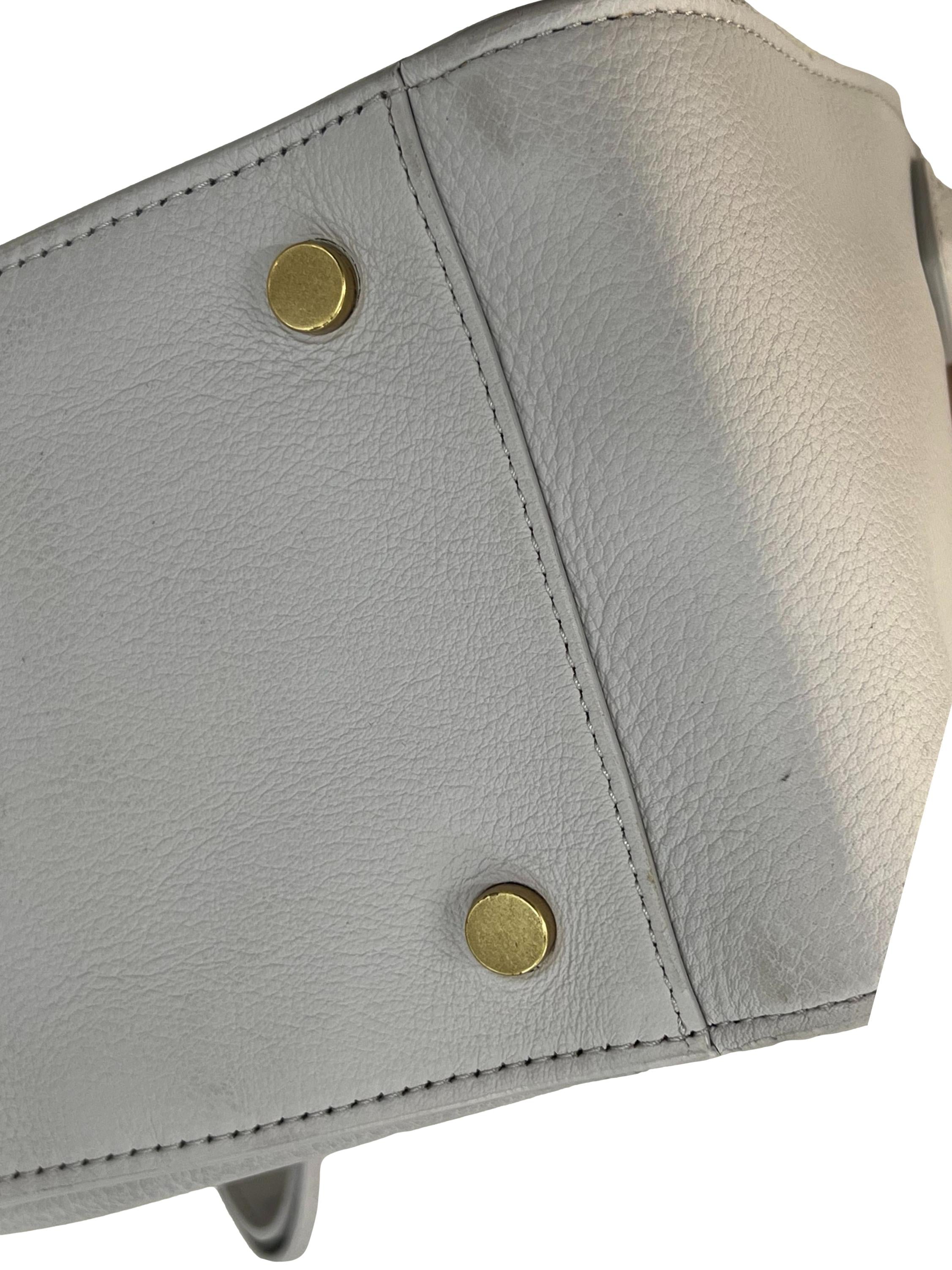 Grey Leather Rabeanco - Lu Mini Top Handle Bag CSN