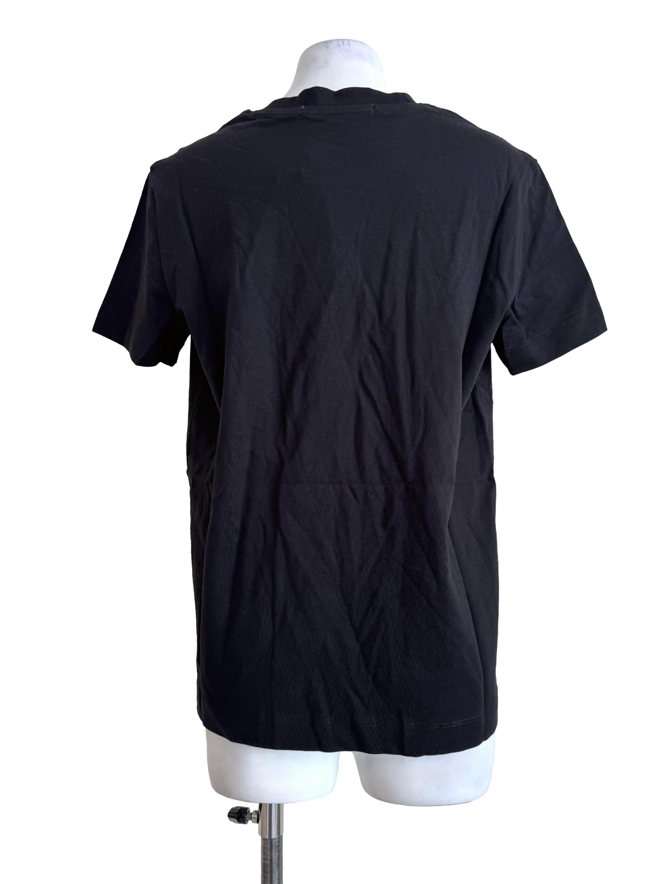 Ant Black Round Neck T-Shirt