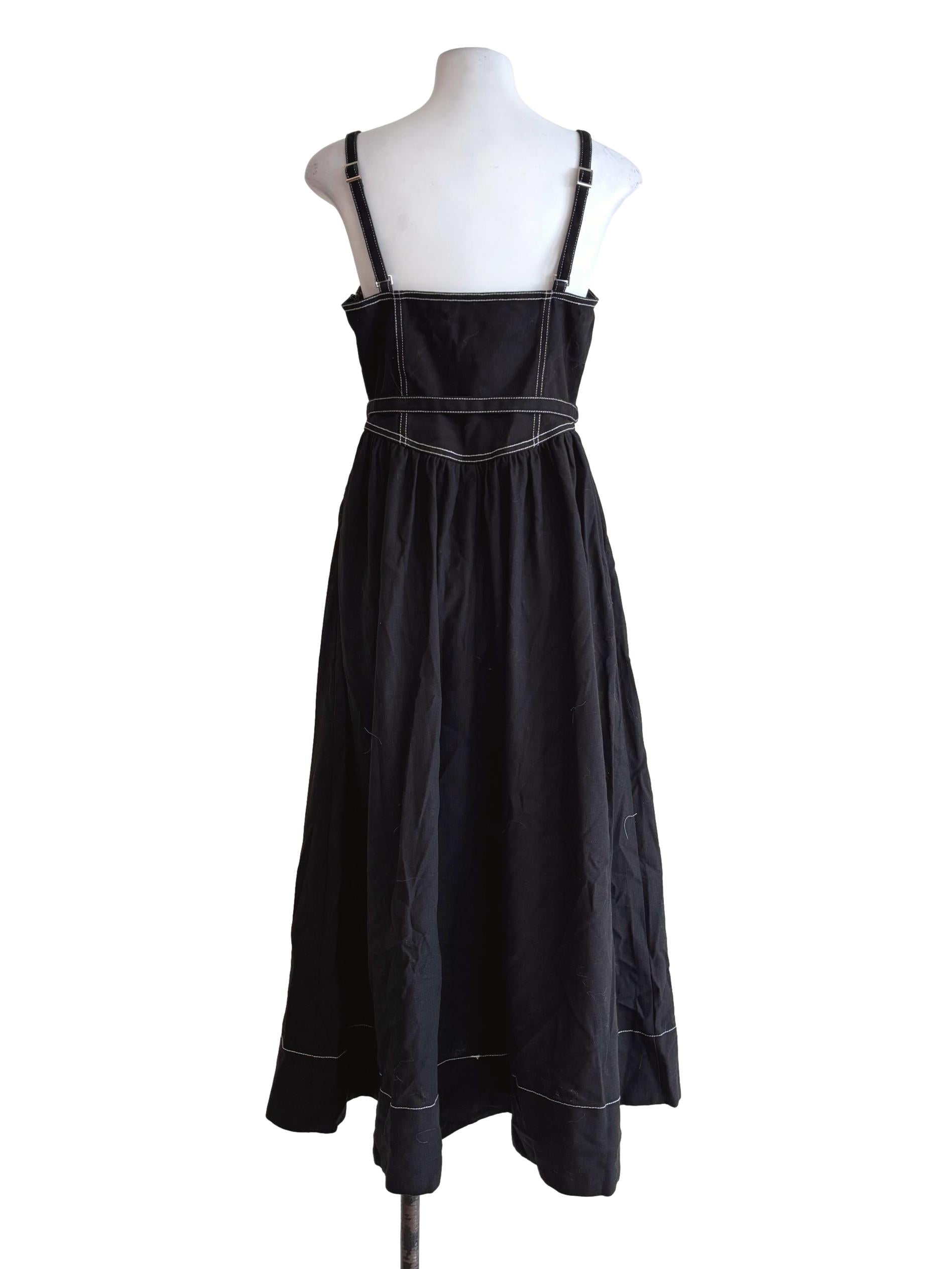 Black Denim Cotton Dress LB