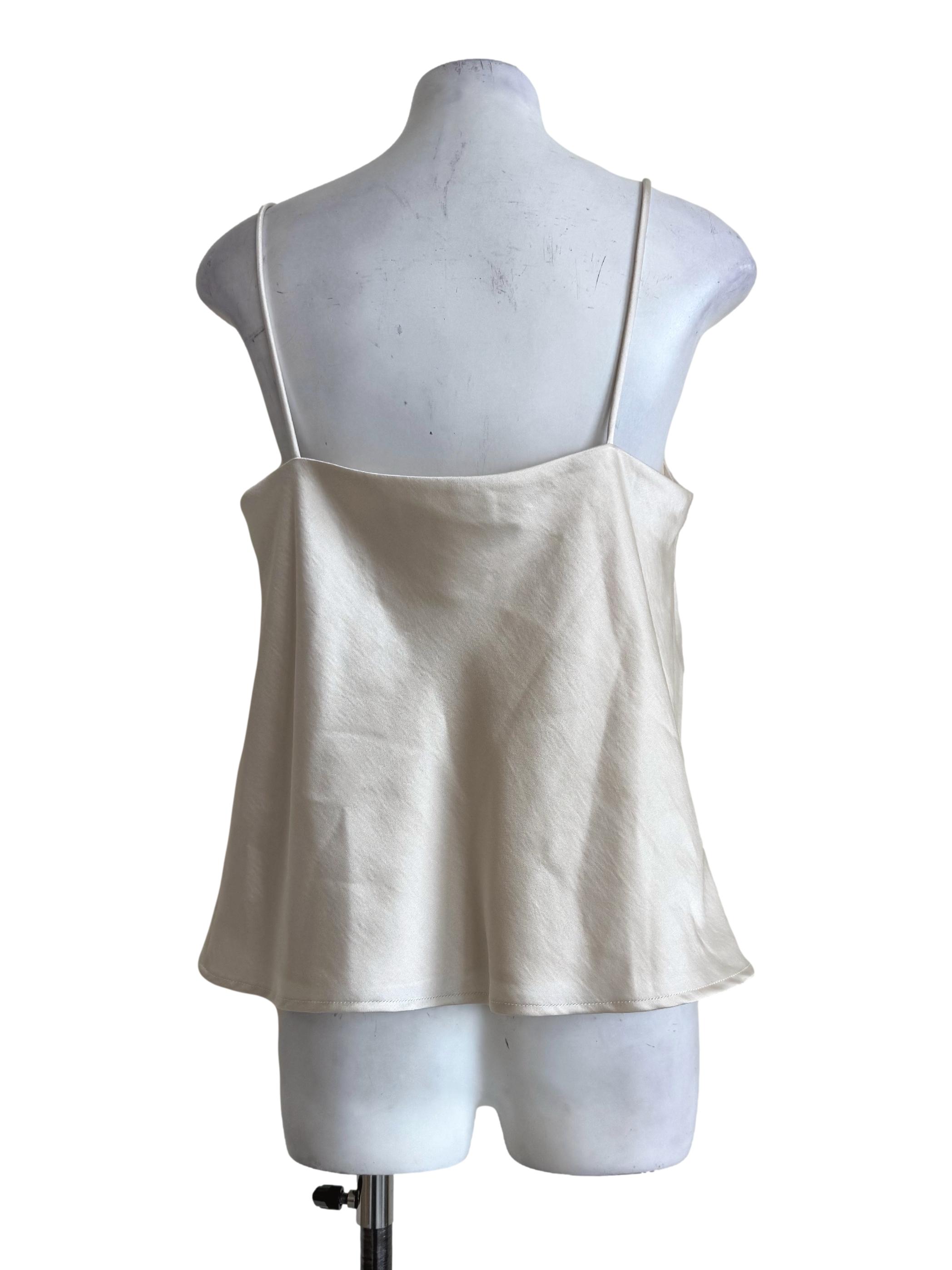 Champagne Silky Sleeveless Top LB