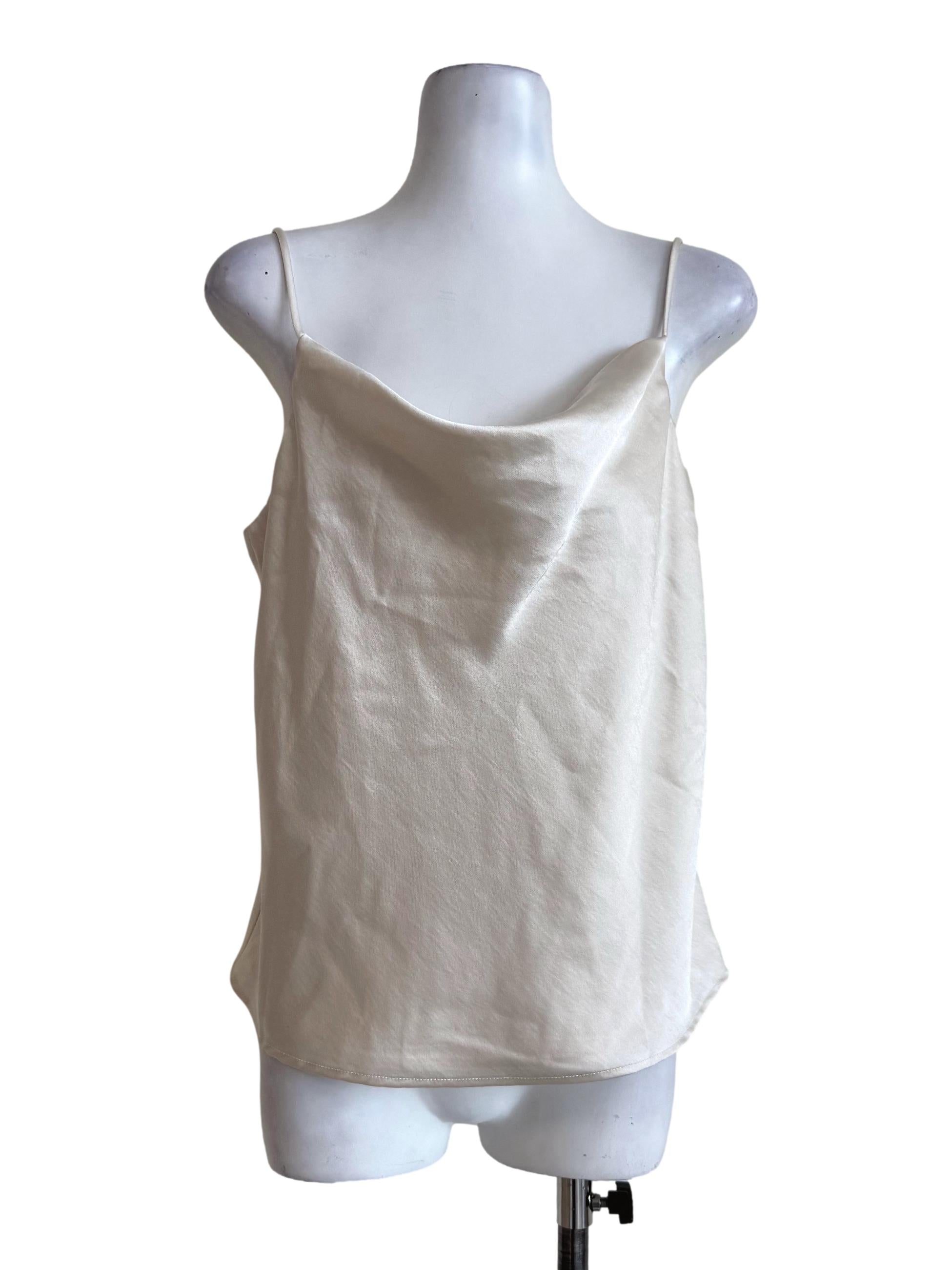 Champagne Silky Sleeveless Top LB